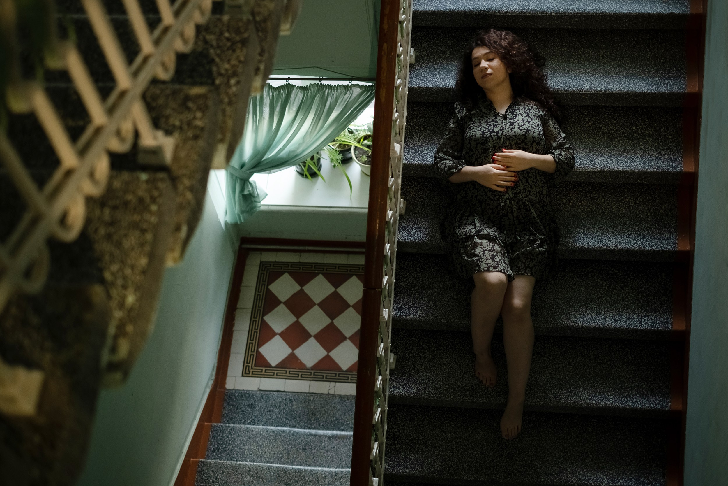 Таня (съемка в подъезде). Екатерина Мишина творческий фотограф в Самаре