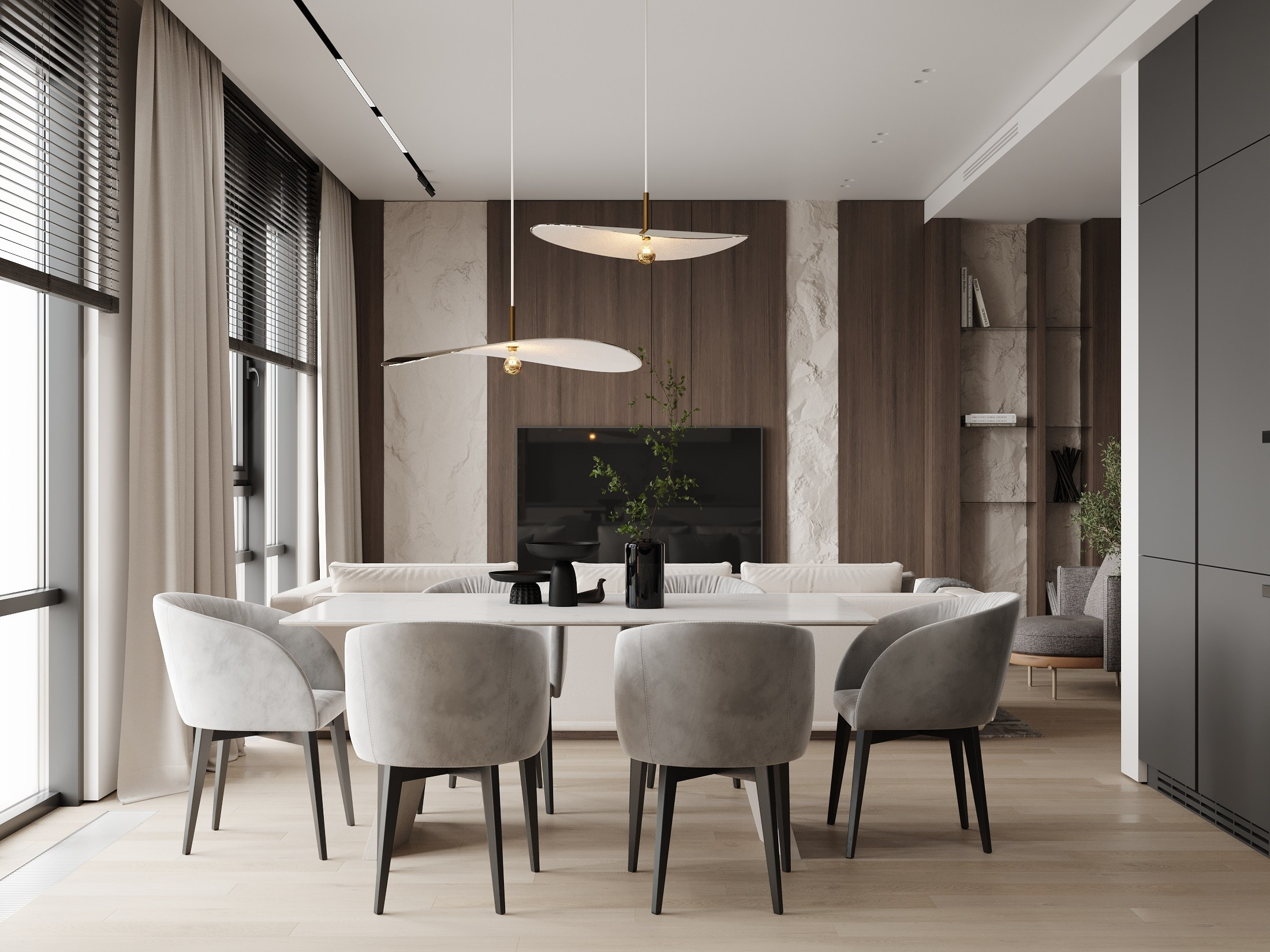 ЖК Новатория 112.5 кв.м. Дизайнер интерьера и 3D визуализатор Ванчугова Ольга