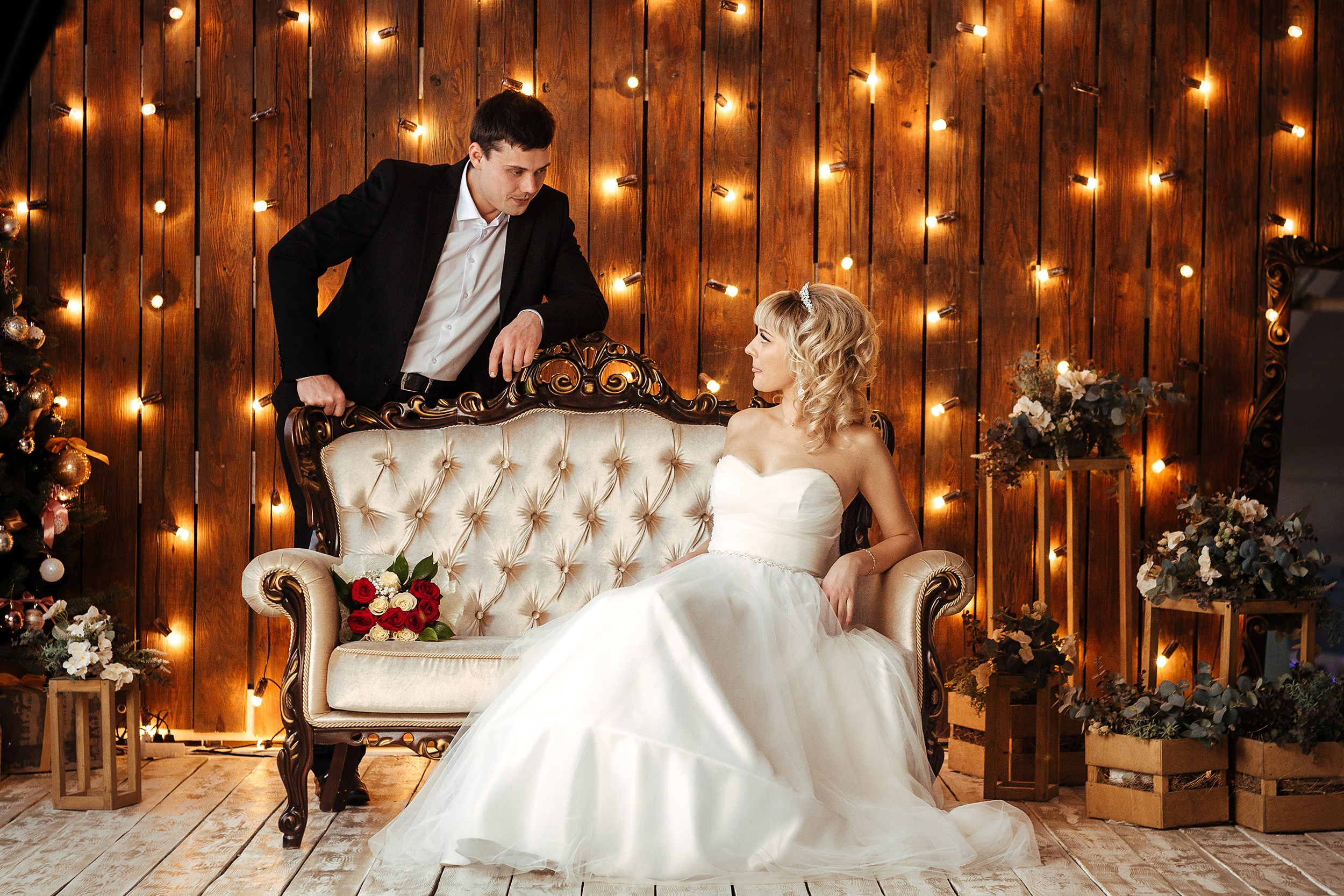 Свадебная фотосессия в студии. Фотограф Павел Герасименко