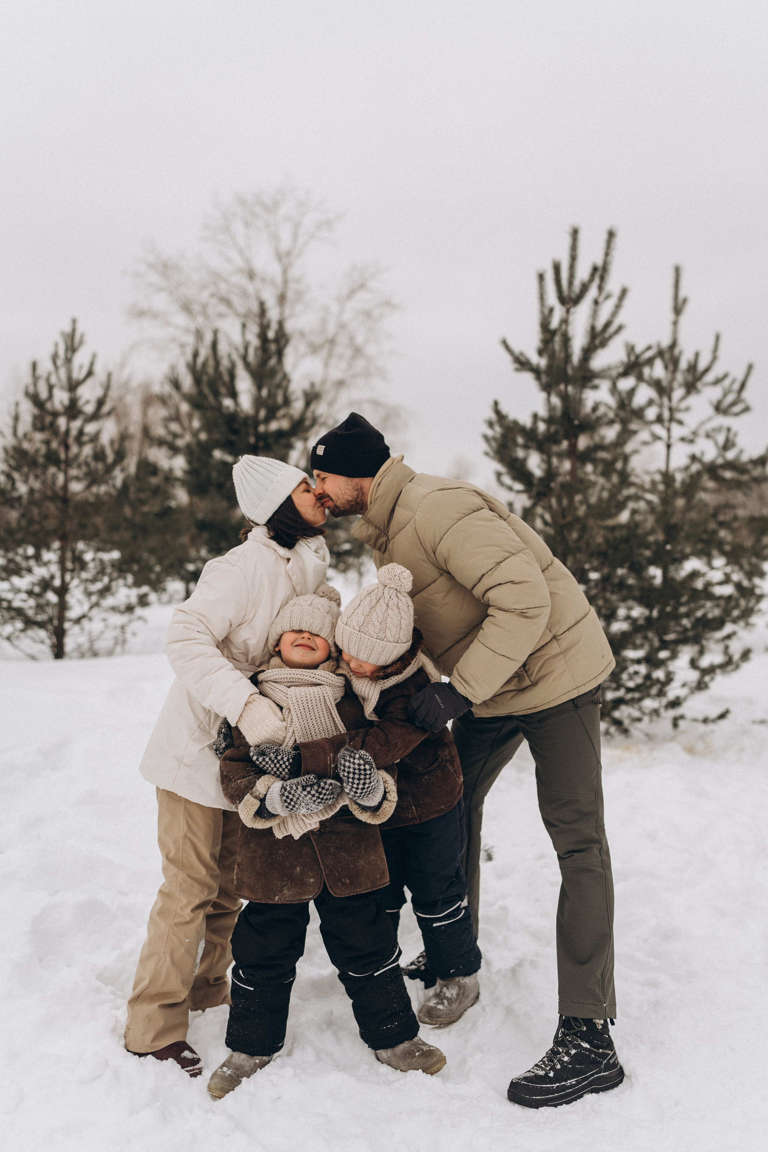 Зимняя семейная фотосессия. Детский, семейный и ньюборн фотограф в Москве Юлия Шуарт