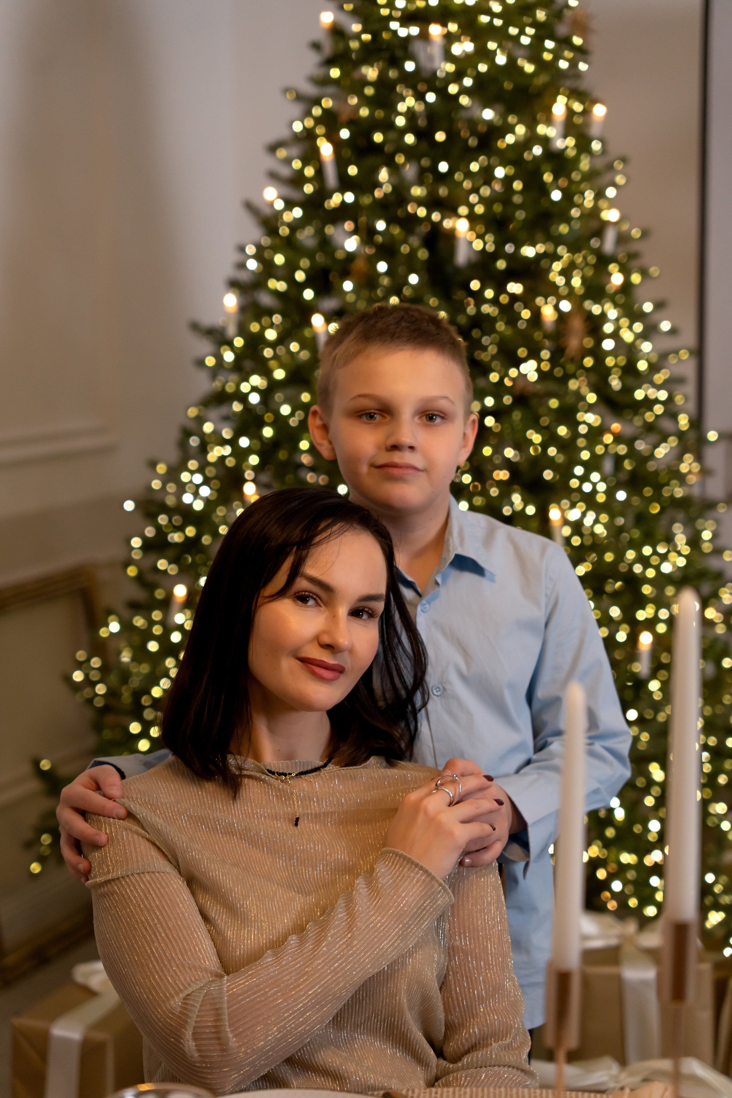 Новогодняя фотосессия для дружной семьи. Фотограф в Красноярске. Юлия Чаушанская