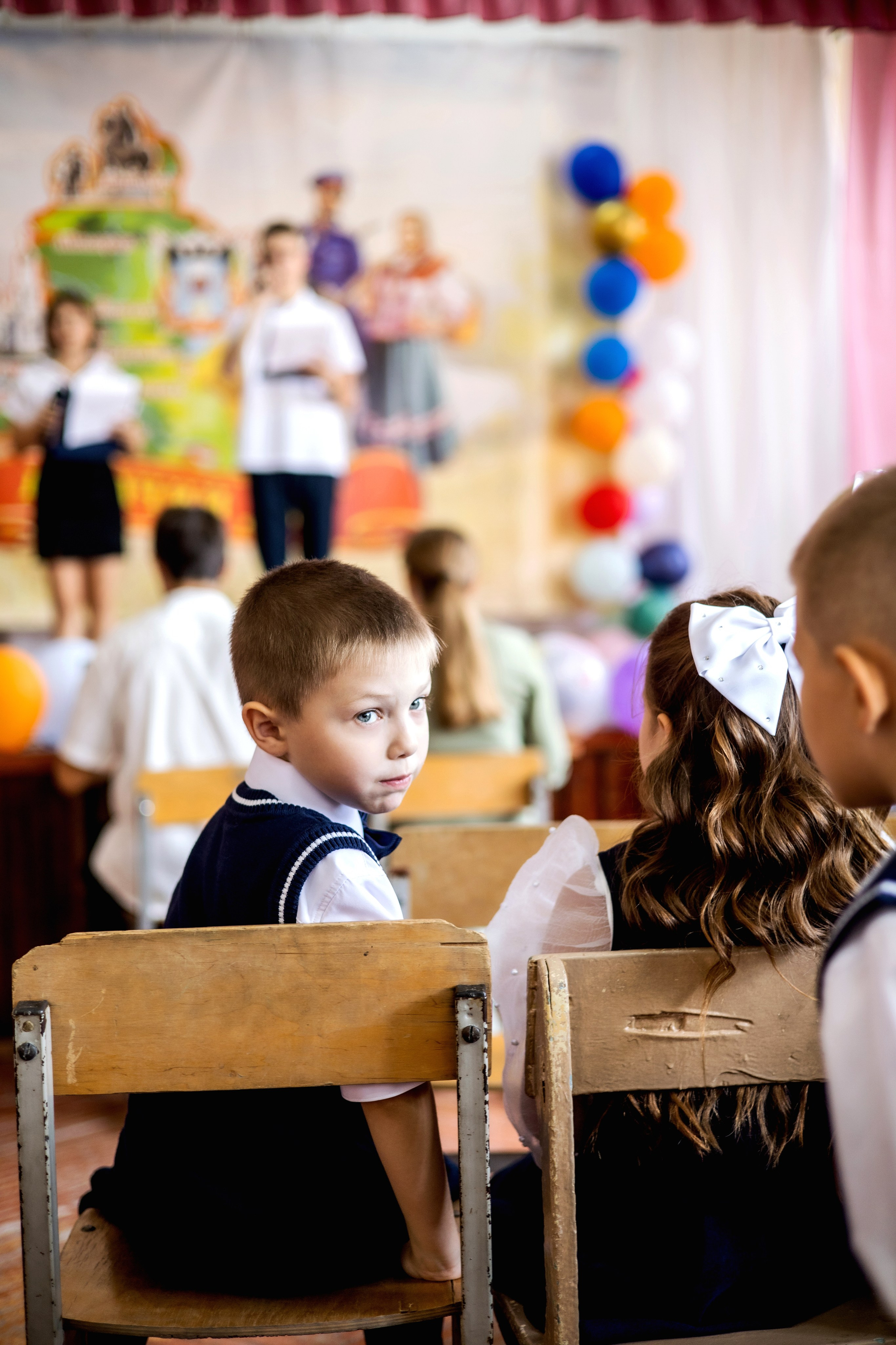 Первый раз в первый класс. Фотограф Надежда Лукьянова
