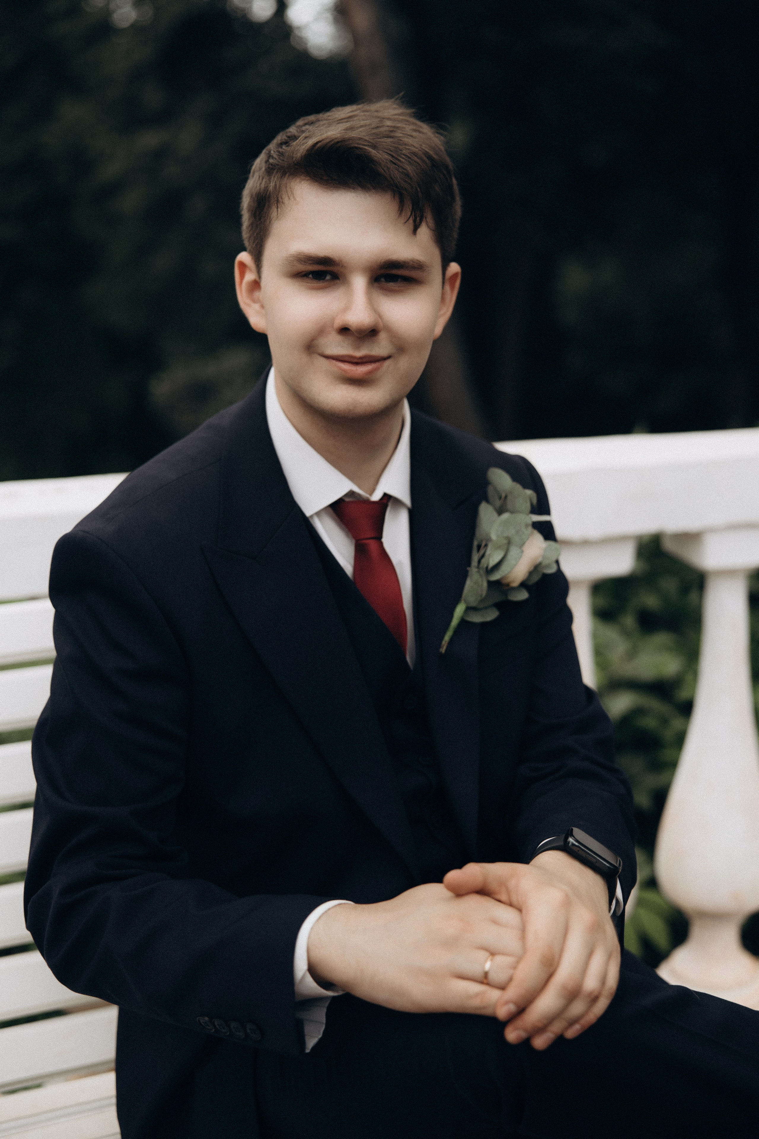 Фотосессия свадьбы Ивана и Александры в парке Горки Ленинские