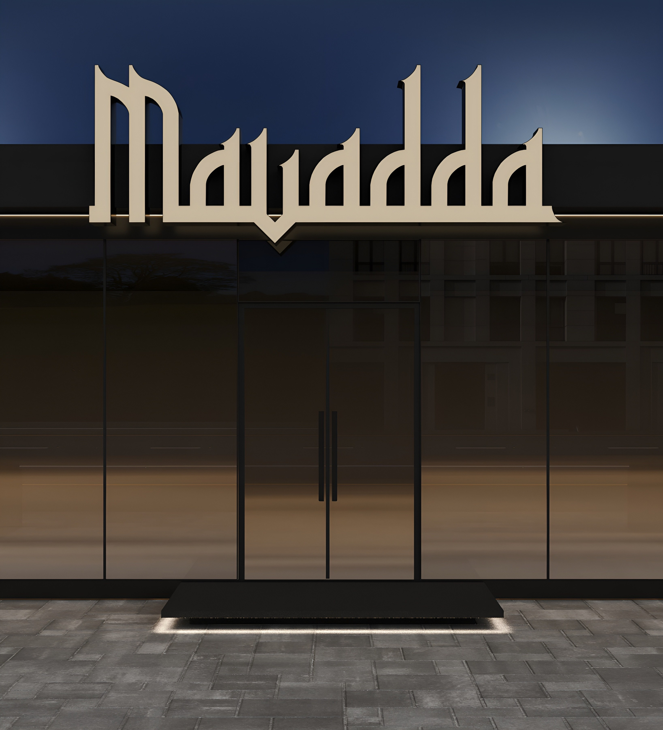 Мавадда ресторан. 3D Визуализация интерьеров жилых и коммерческих помещений