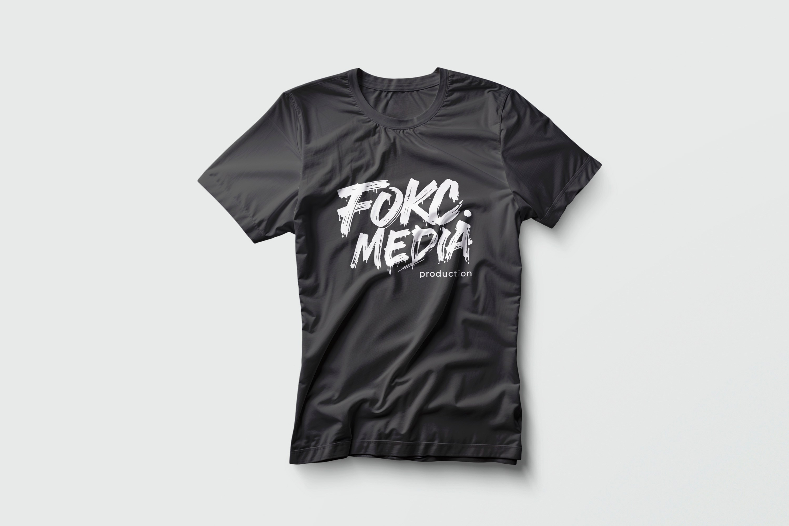 Логотип FOKC.MEDIA production. Л.УМ 48° — дом графического дизайна