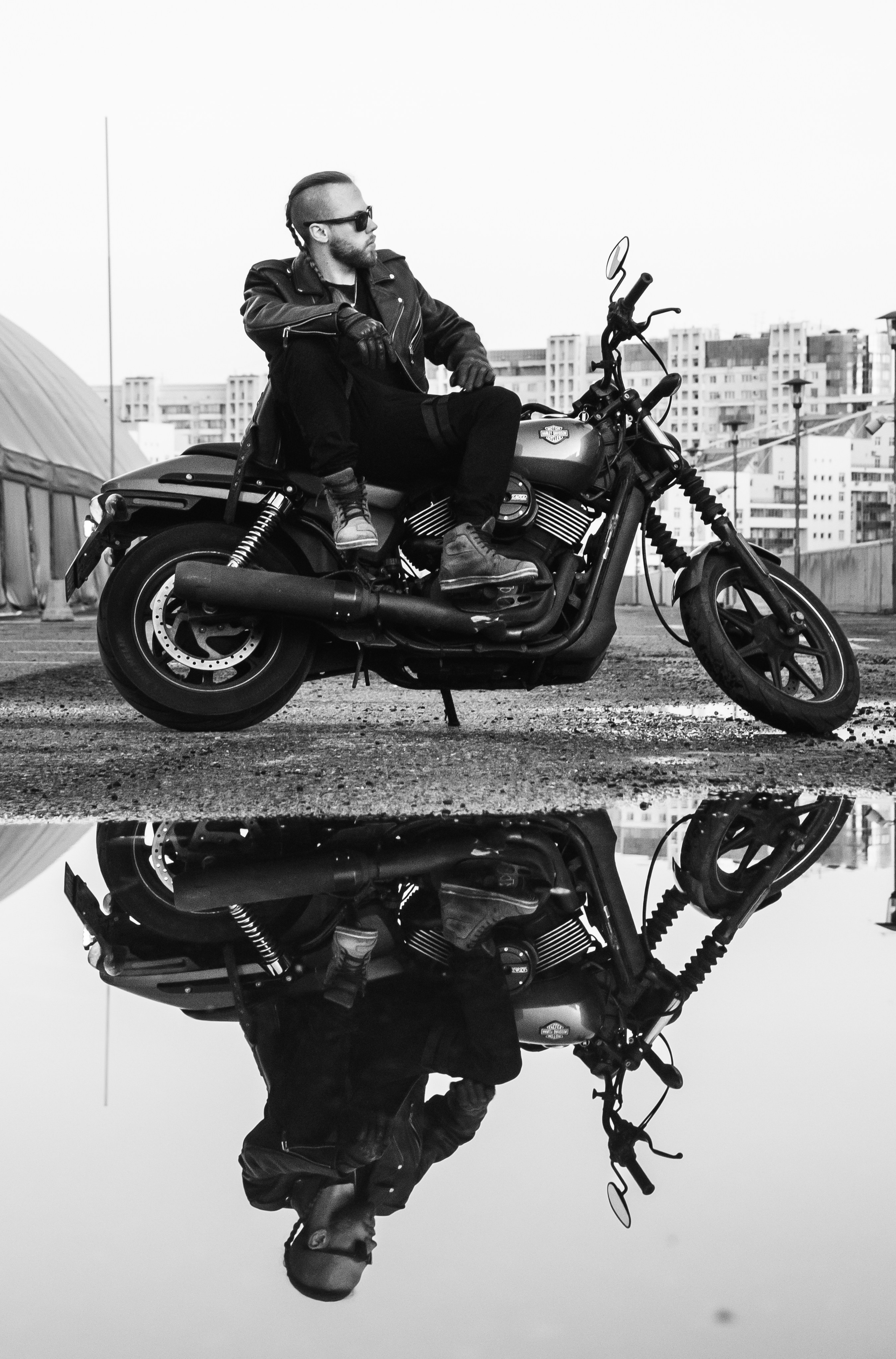 Иван и Harley Davidson. Наталия Фролова. Фотограф. Москва