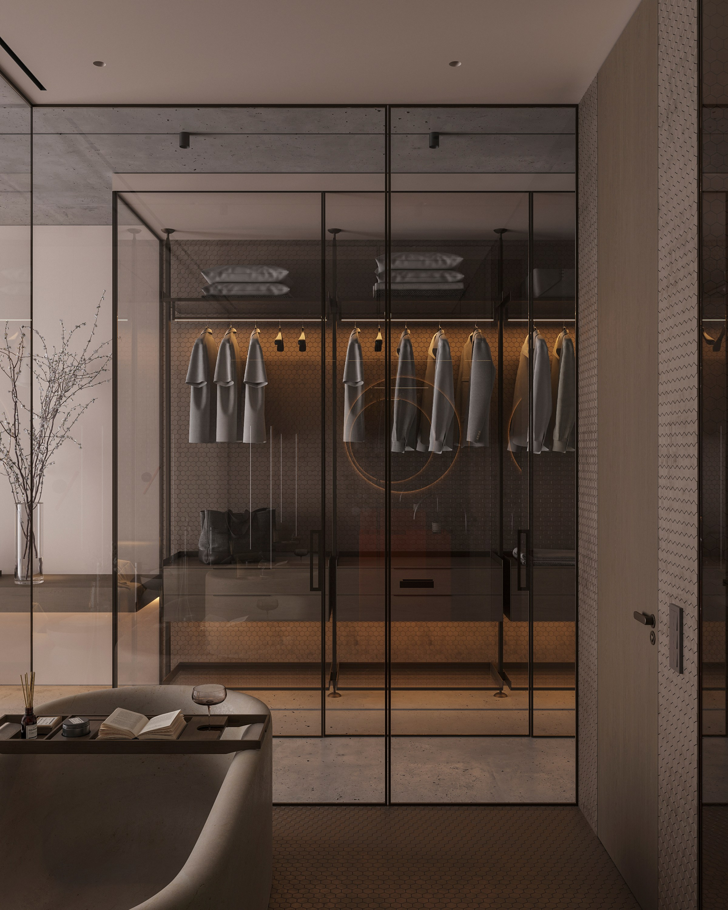 LUXURIOUS SIMPLICITY | BEIGE CONCEPT. Interior Visualization by Valerie Stetyukevich