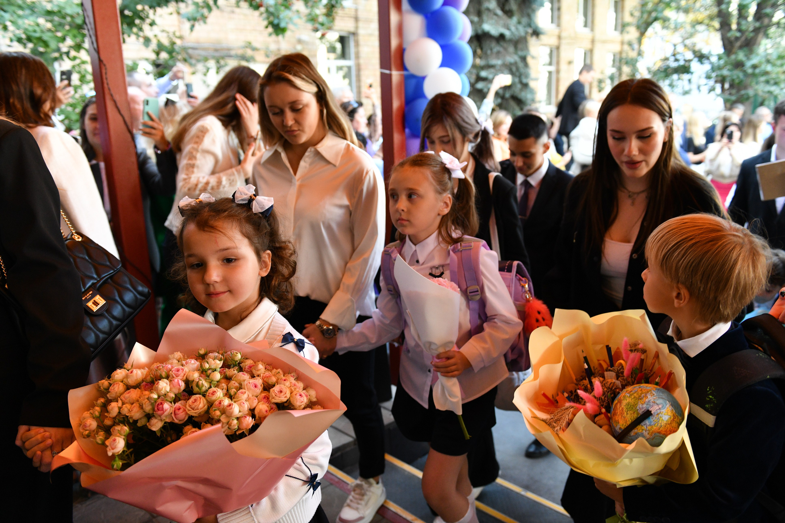 Линейка 1 класс. Свадебный и портретный фотограф в Москве Галина Борисова