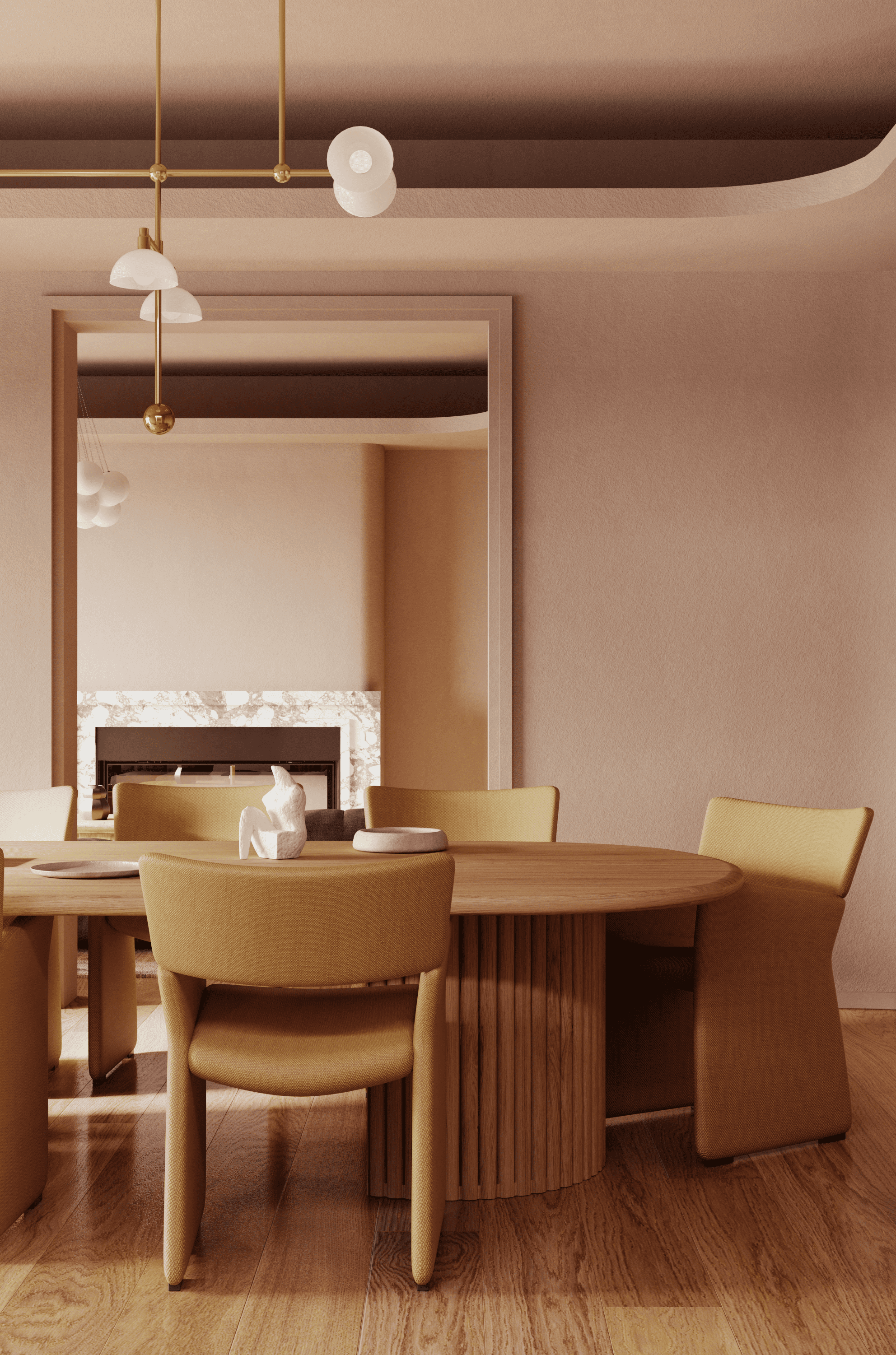 Living room at Harbour House. Cg artist Shchapov Dmitry