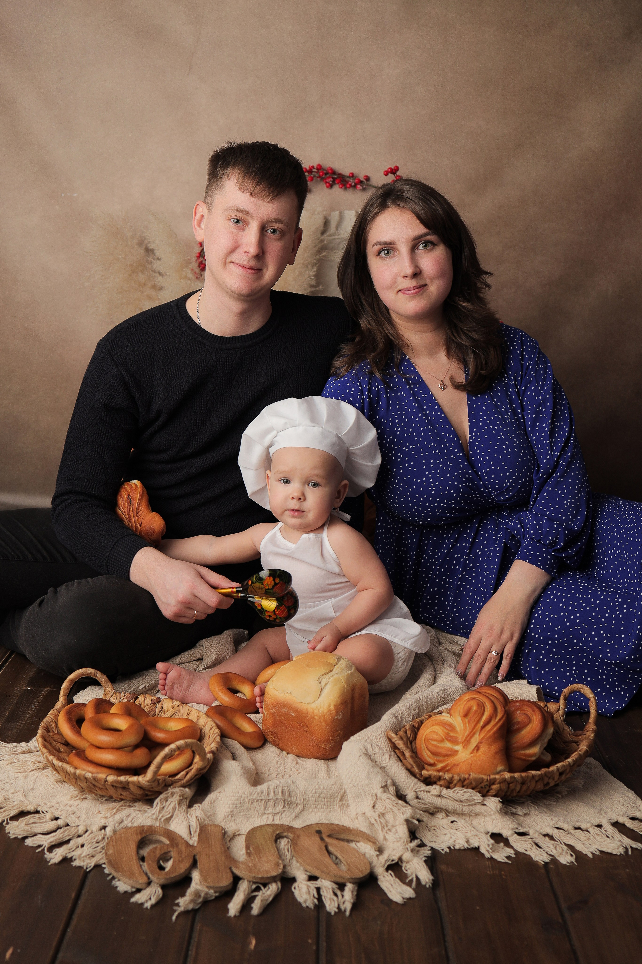 Годовасие — девочки. Фотограф новорожденных в Новокузнецке Анна Горошникова