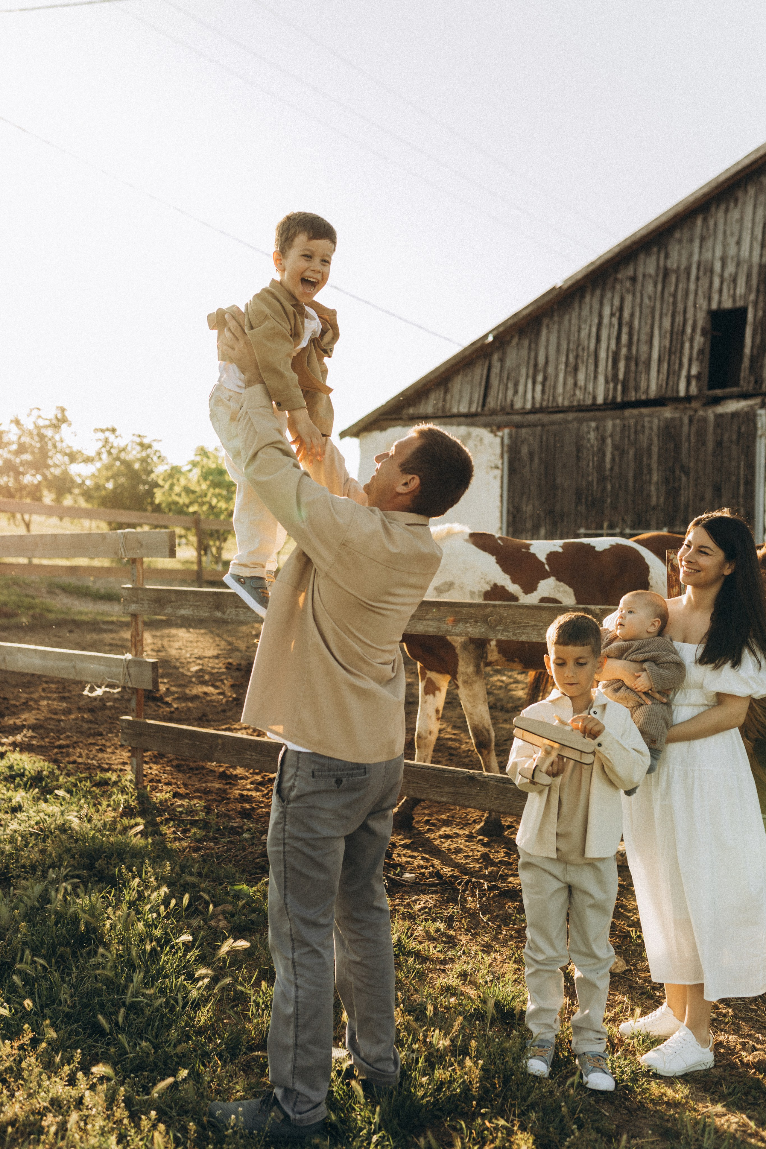 Закат на ферме. Семейный фотограф в Новороссийске и Анапе Александра Яковлева