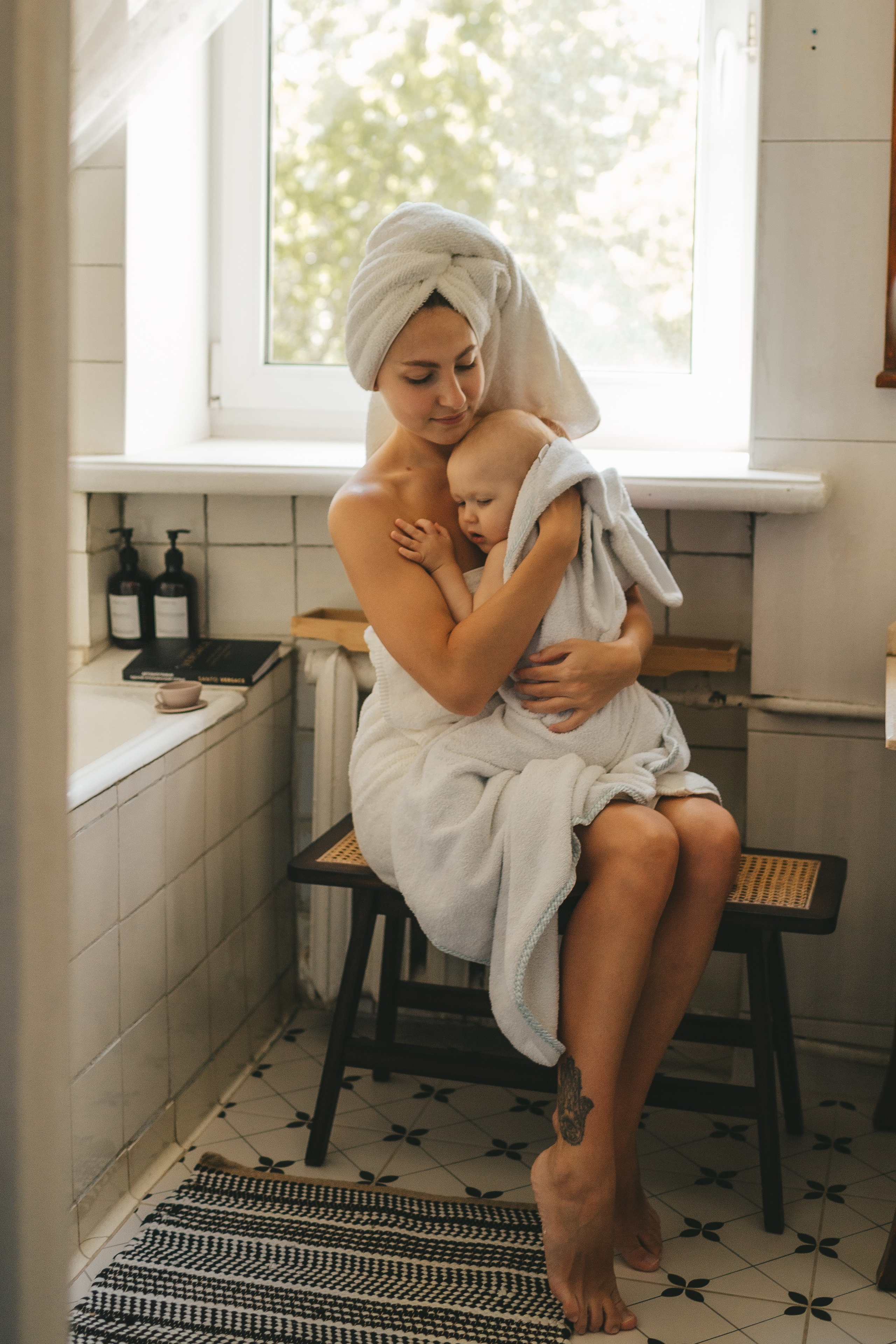 Стас, Даша и Ева (купание в ванной). Семейный и детский фотограф и видеограф в Москве, Дрокина Наталья