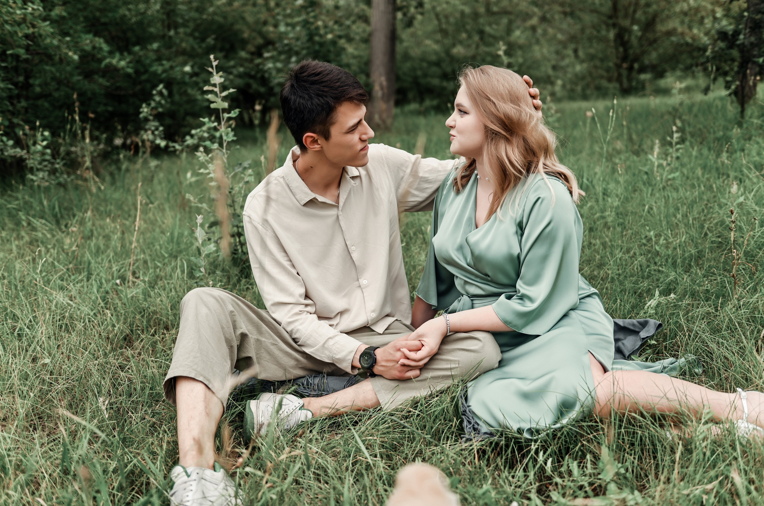 Love story прогулка вместе с песиком))). Свадебный, семейный, детский, контент фотограф в Омске Максим Ильин