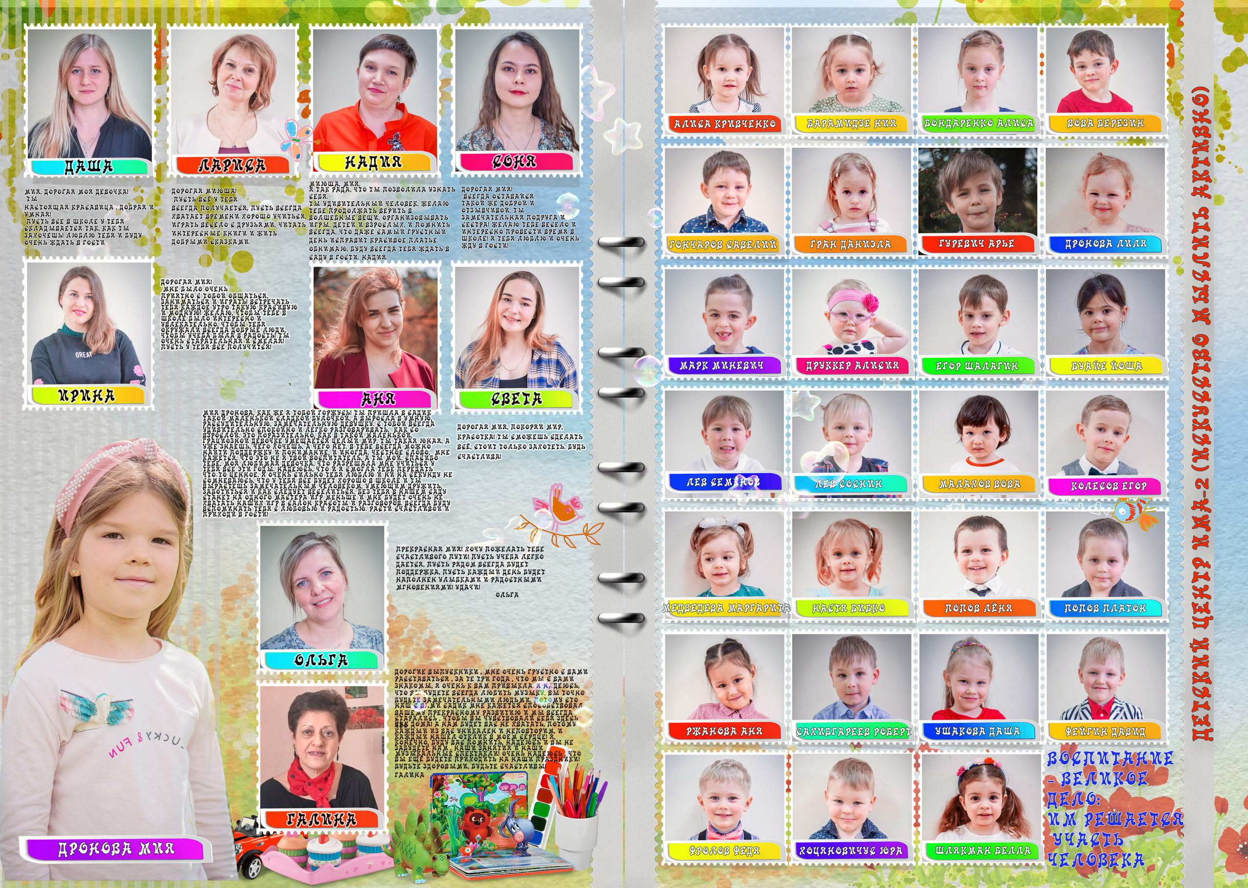 Выпускные фотокниги для детского сада и школы. Свадебный семейный детский фотограф в Санкт Петербурге Аделина Тимошен