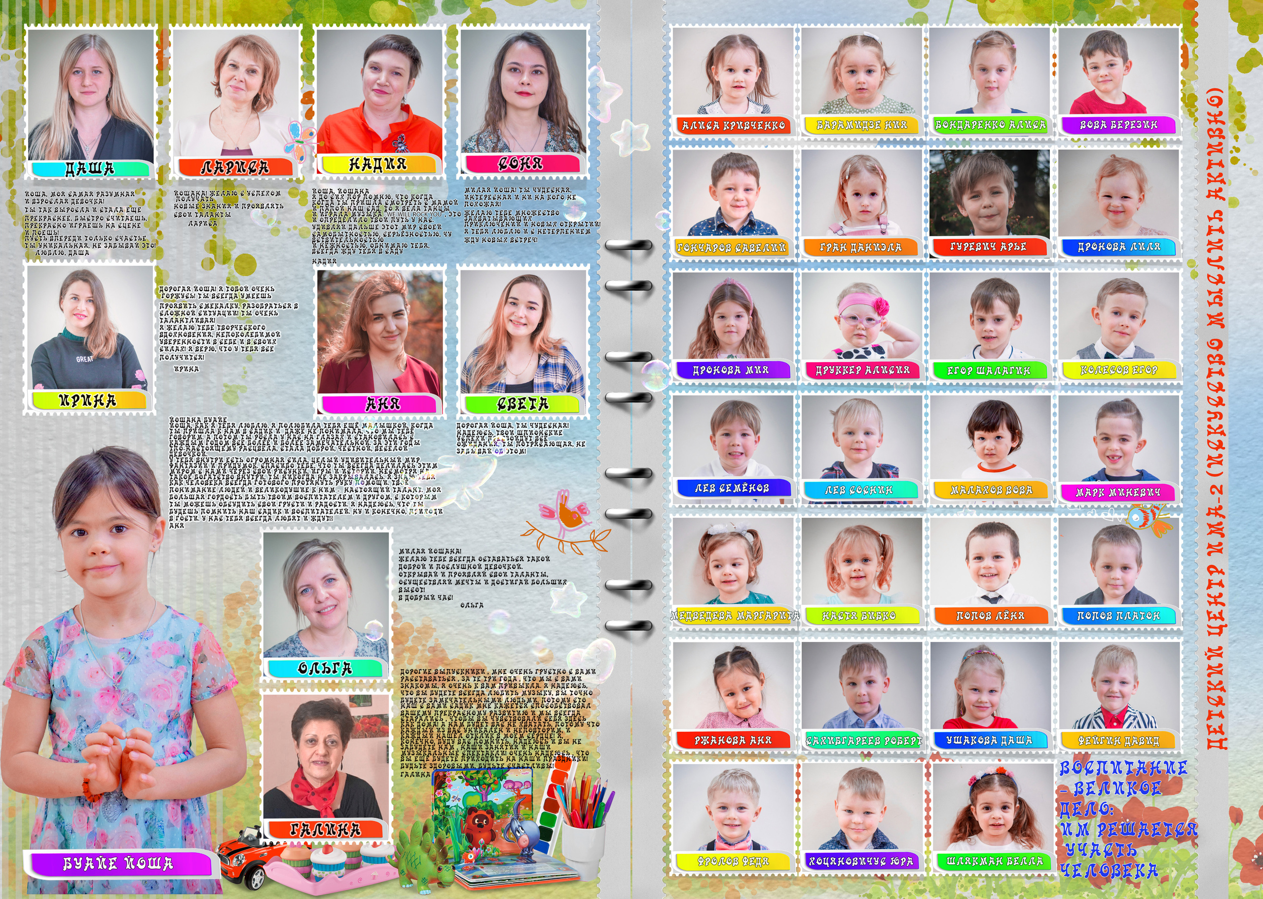 Выпускные фотокниги для детского сада и школы. Свадебный семейный детский фотограф в Санкт Петербурге Аделина Тимошен