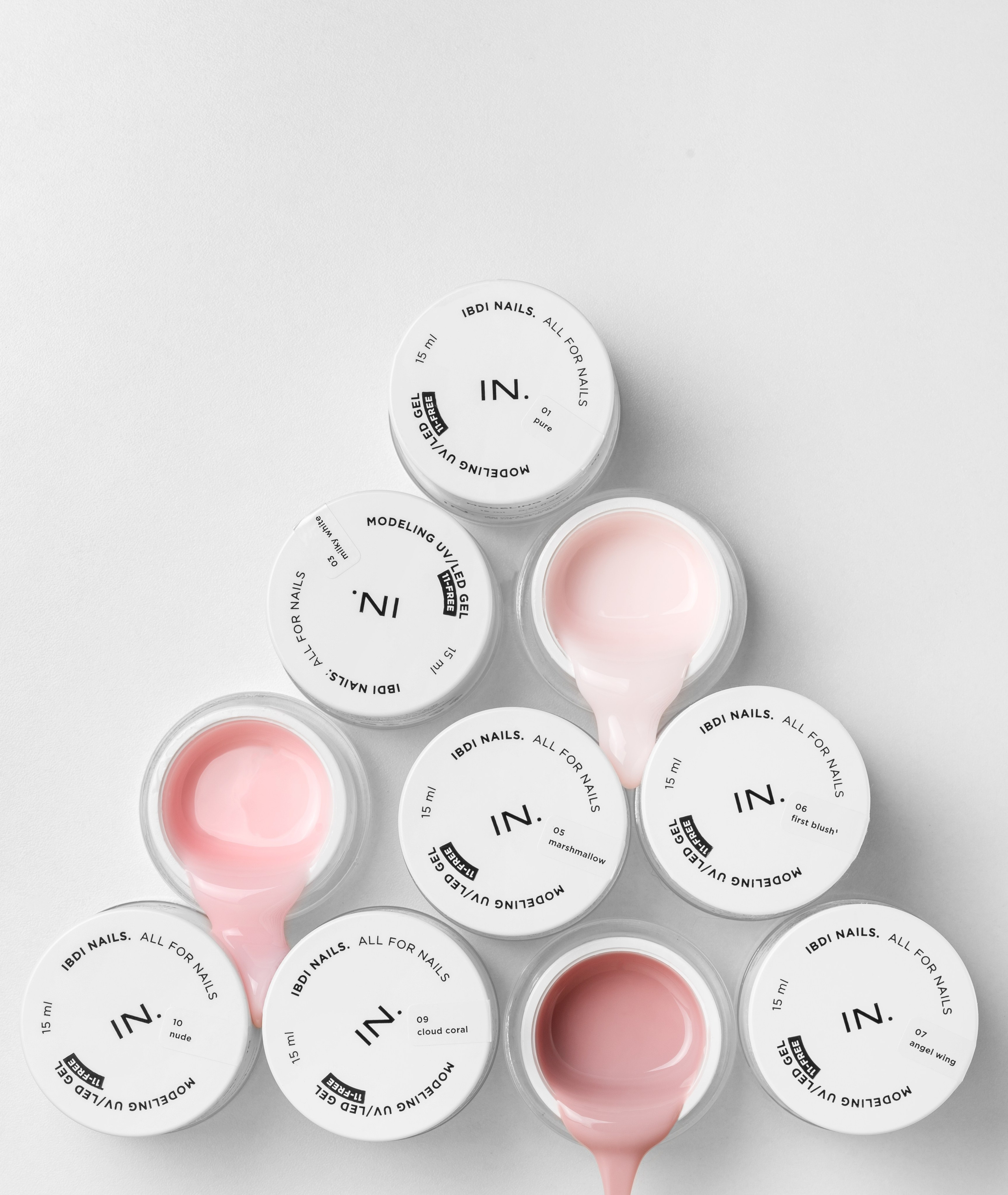 IBDI гели для наращивания. Екатерина Лементуева фуд-фотограф, предметный фотограф, Новосибирск