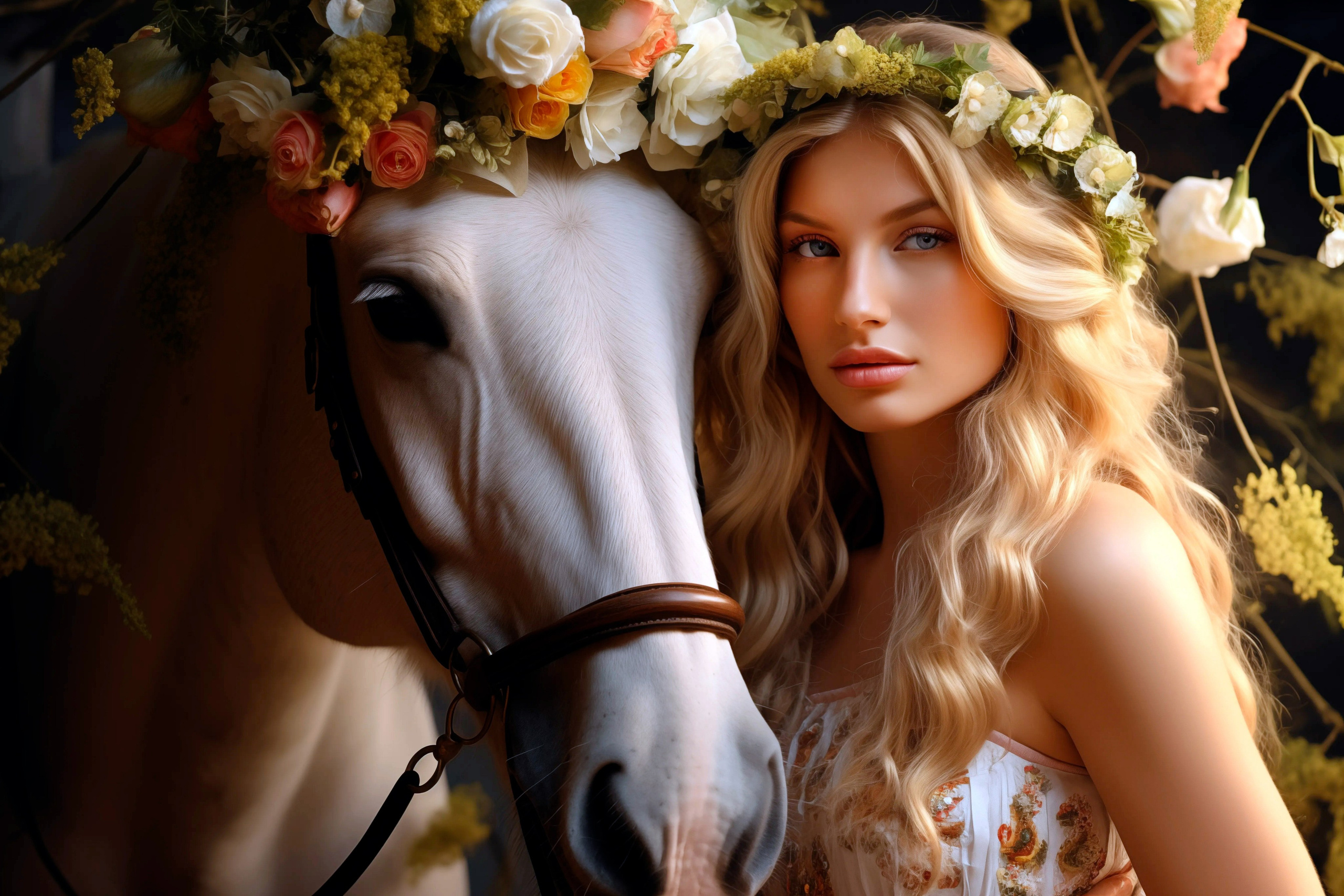 Фотосессия с лошадью в коншне в Москве