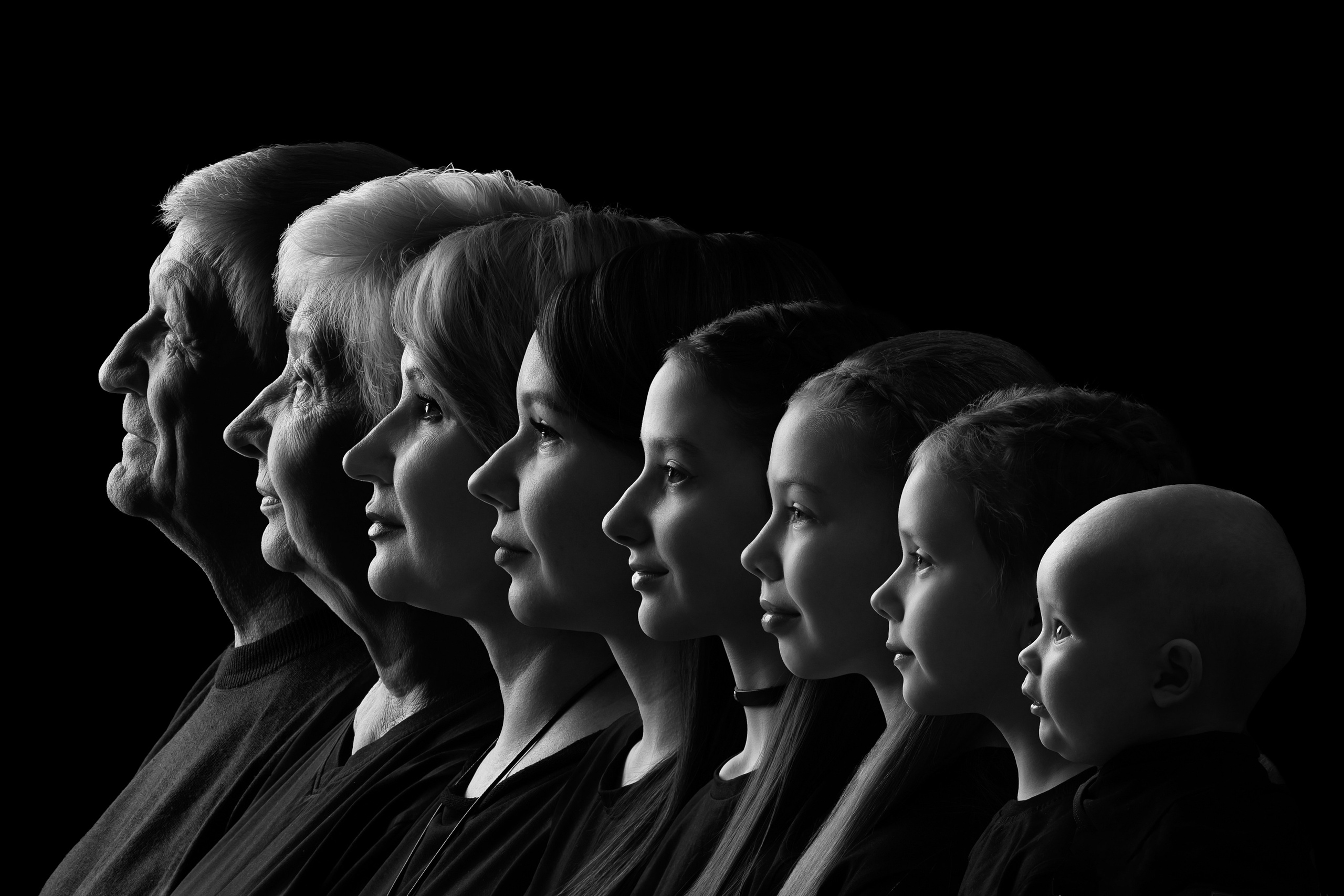 Портрет 4 поколения. Фотограф новорожденных в Норильске Виктория Шагалиева