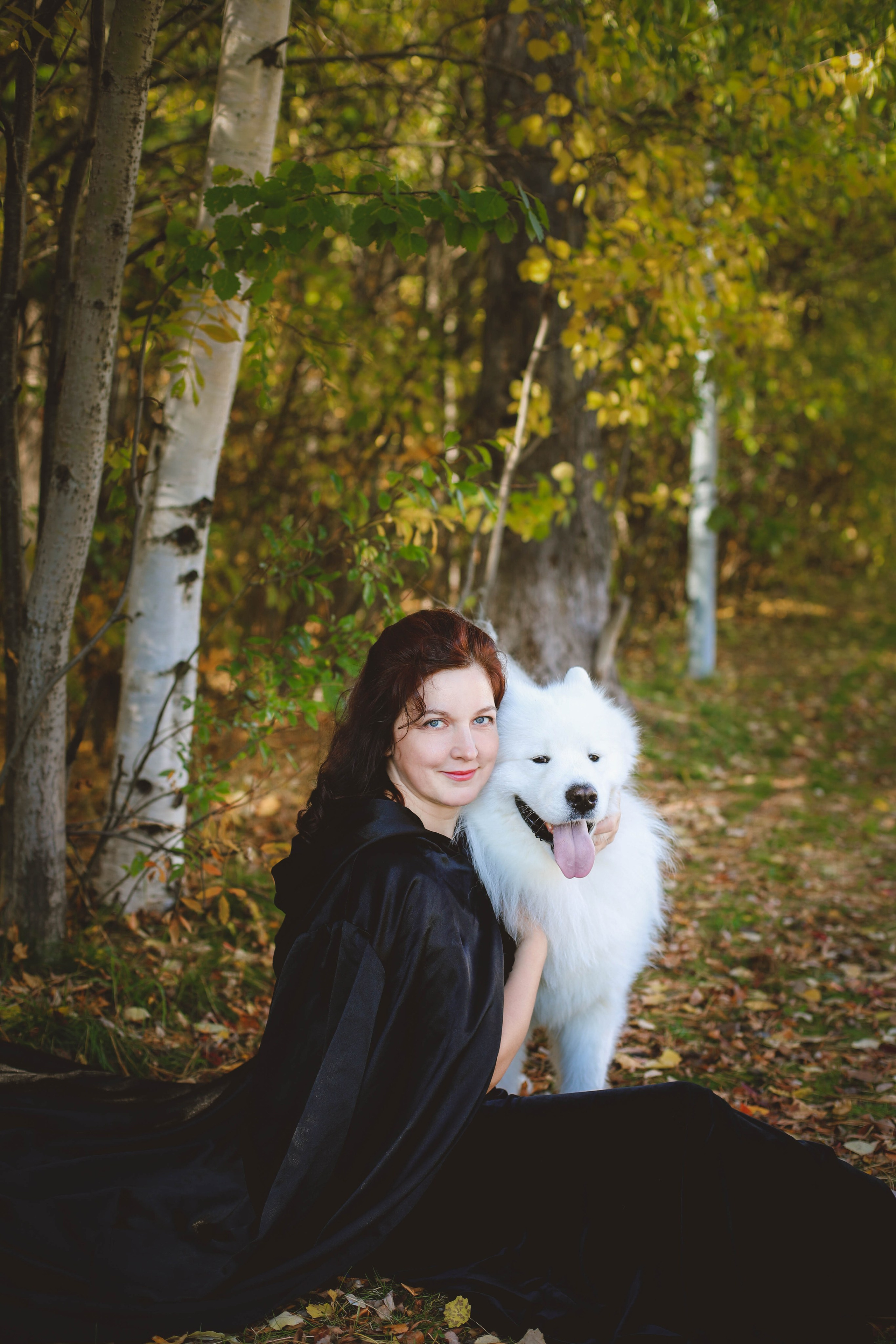 Девушка с собакой. Фотограф в Сургуте Брызгунова Анастасия