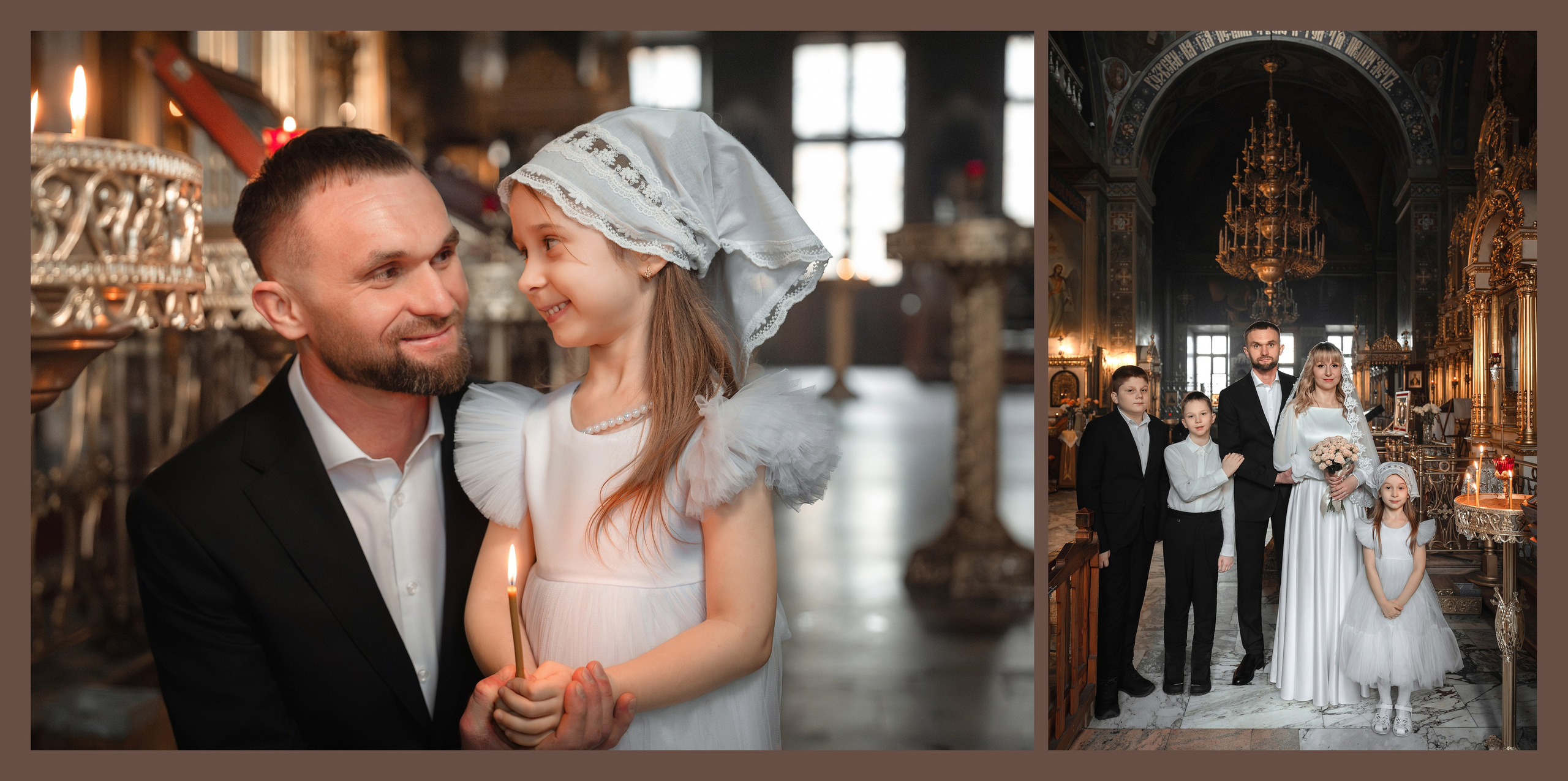 Венчание Дениса и Натальи. Фото- и видеосъёмка крещения и венчания. Фотограф на крещение Москва