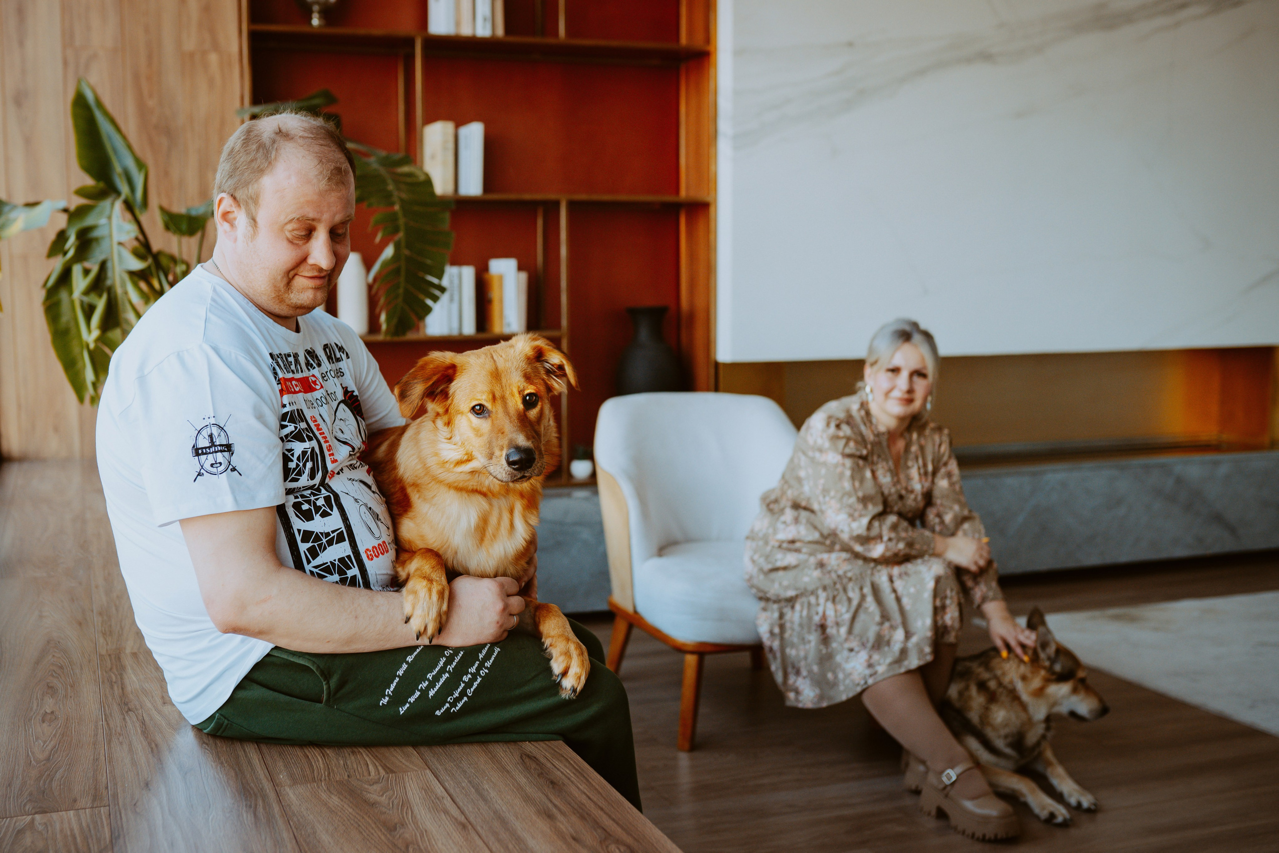 Рэй, Кузя, Ольга и Александр. Фотограф анималист в Спб недорого Олеся Майорова