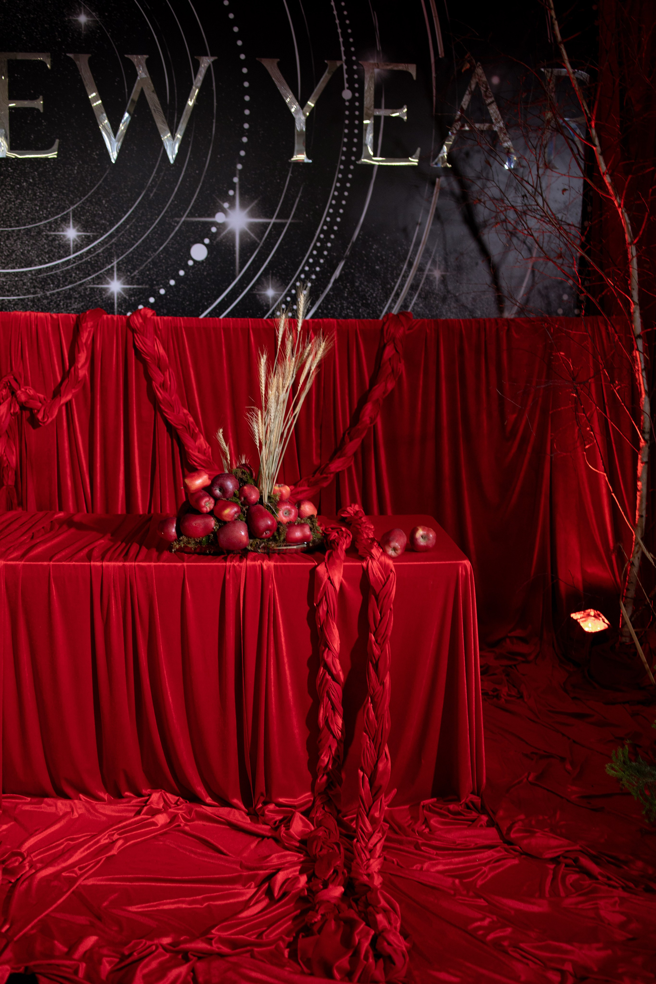 Новогодний корпоратив в фольклорном стиле. Особняк Лемана. Оформление свадеб, декор свадеб Вера Маркова, Москва