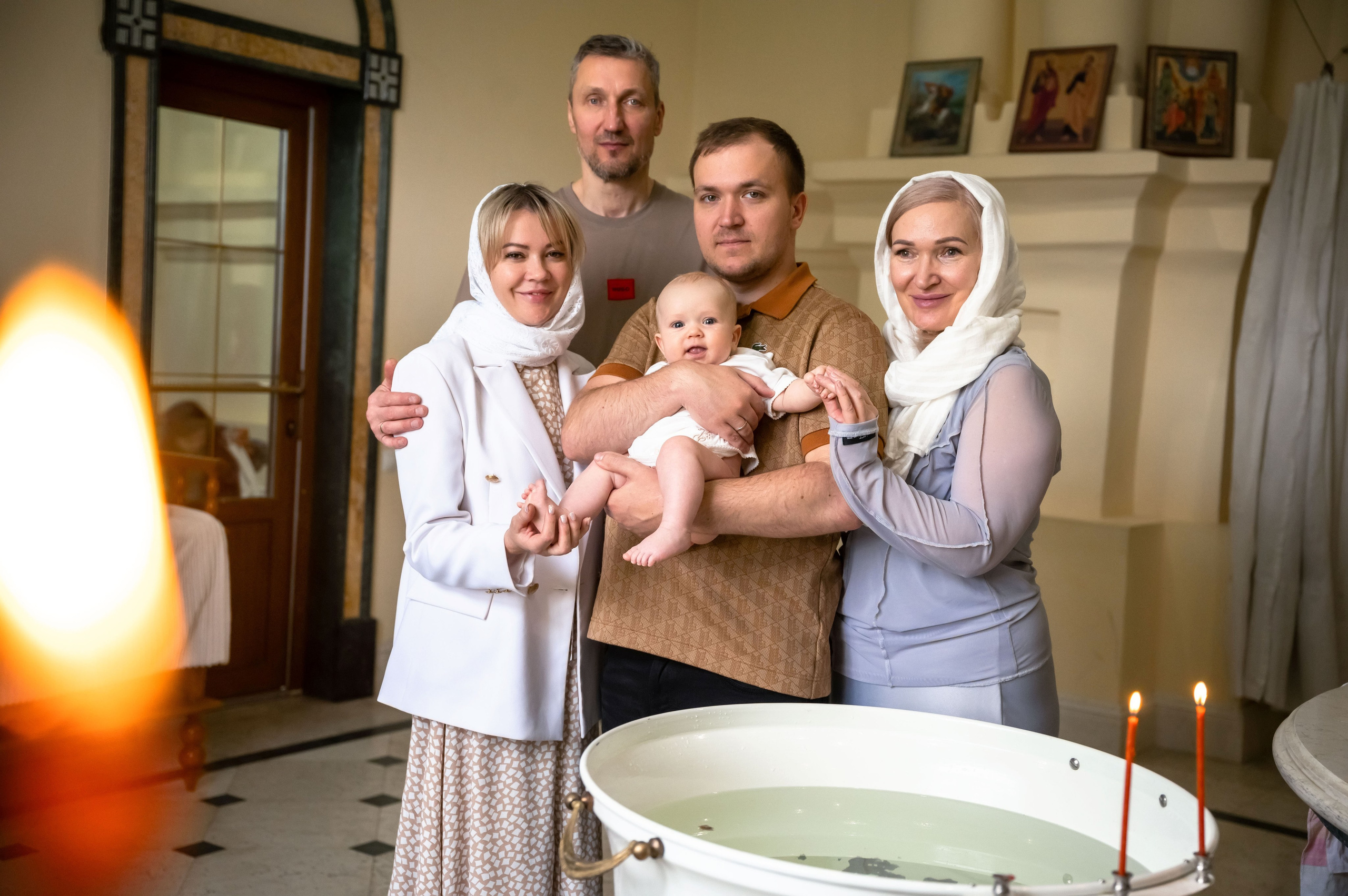 Крещение Тимофея. Семейный фотограф в г. Воскресенск Наталия Молева