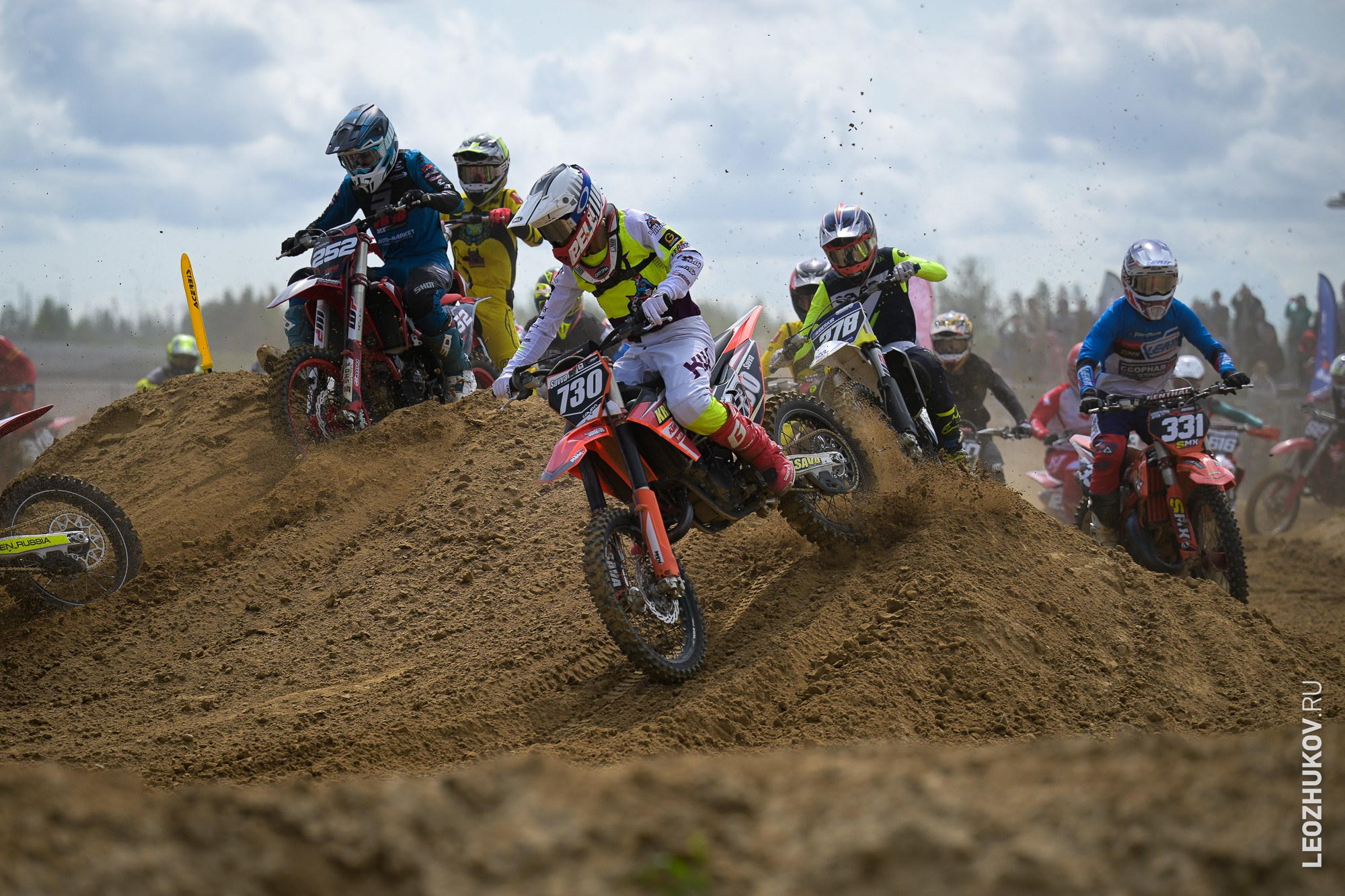 1 round of ММТ RGP russian motocross championships. Sports photographer Leonid Zhukov