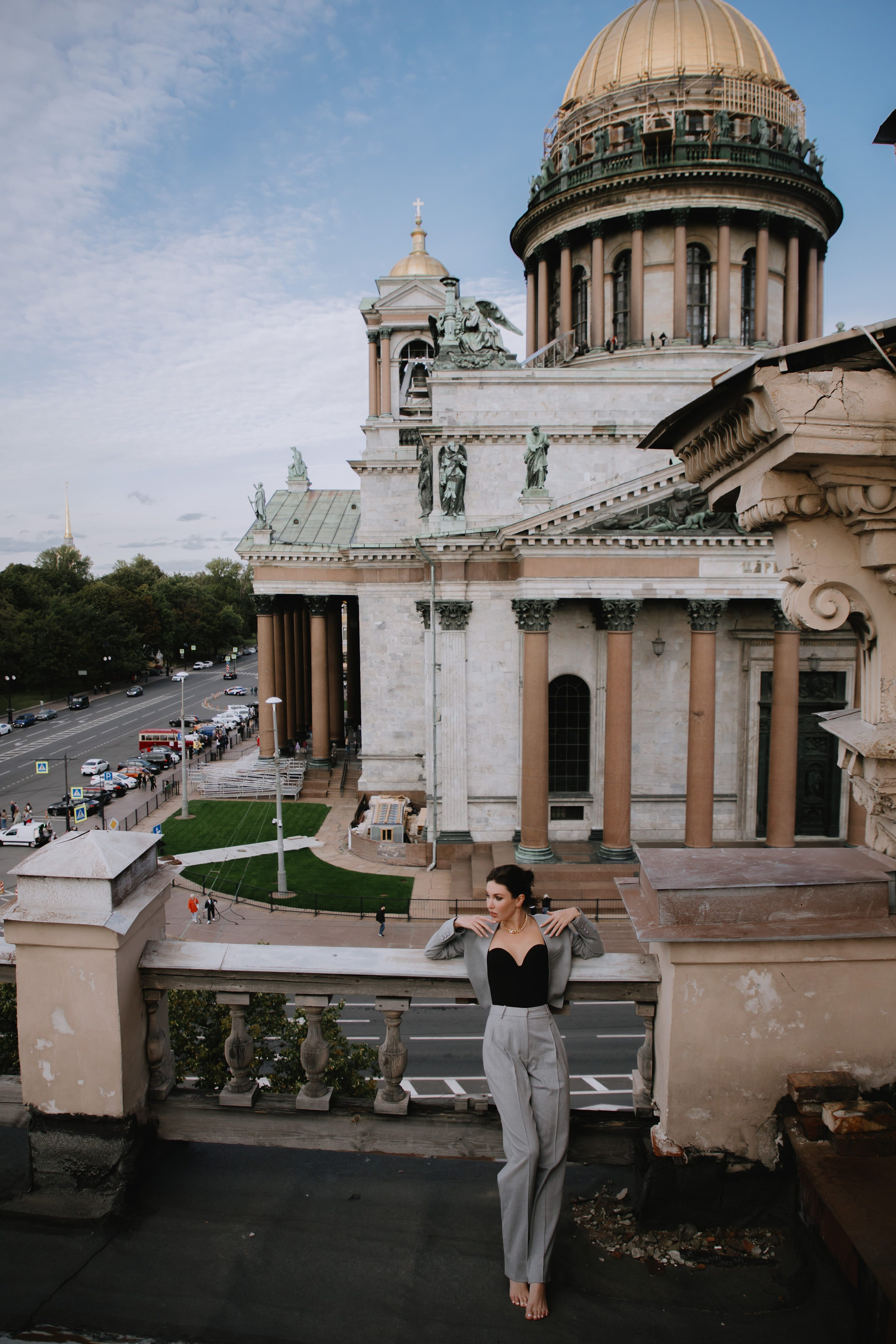 Вероника (съемка на крыше). Фотограф в Москве и Санкт-Петербурге Дарина