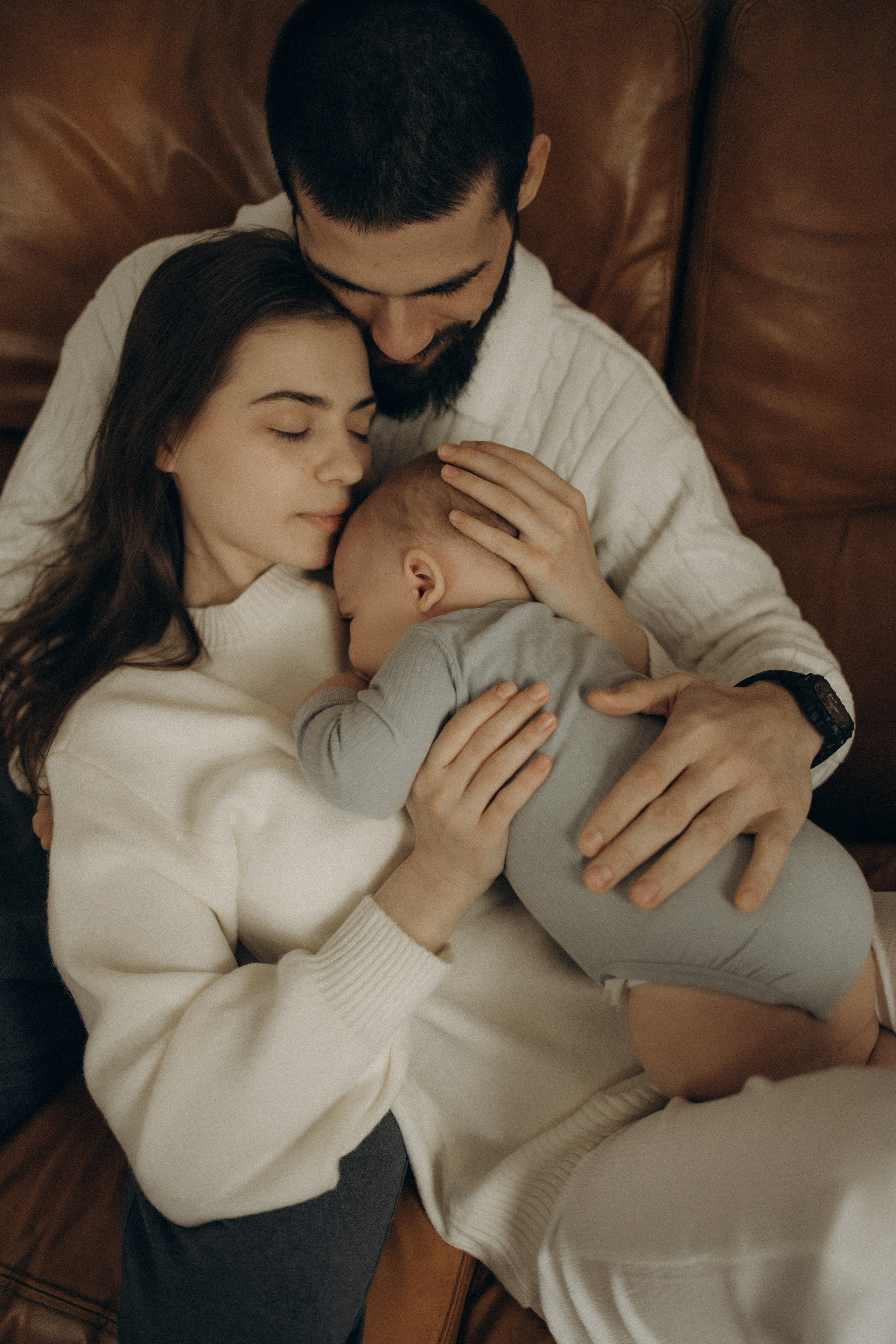 Семейная фотосессия в студии. Семейный фотограф Москва Юлиана Фетисова