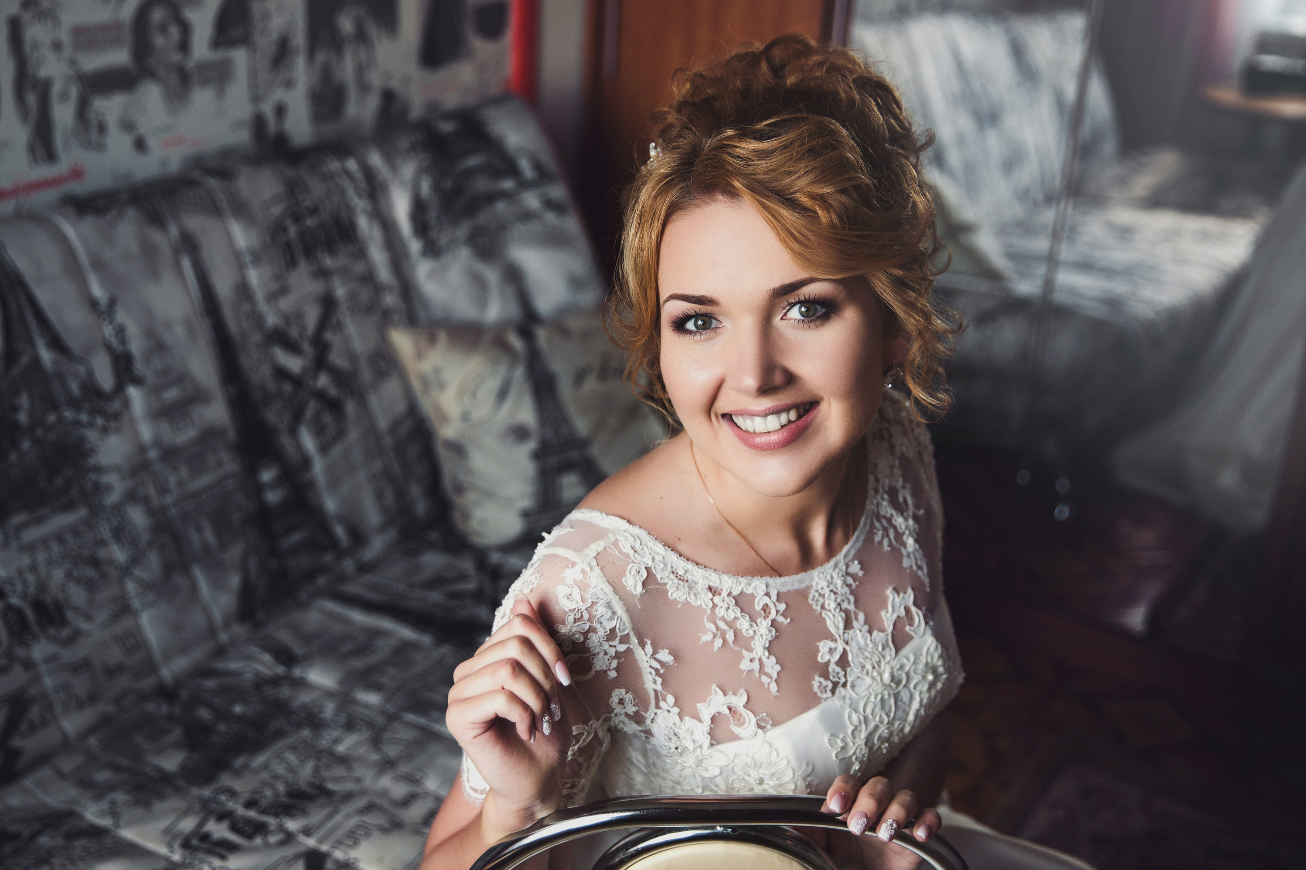 Макияж и прическа для невесты