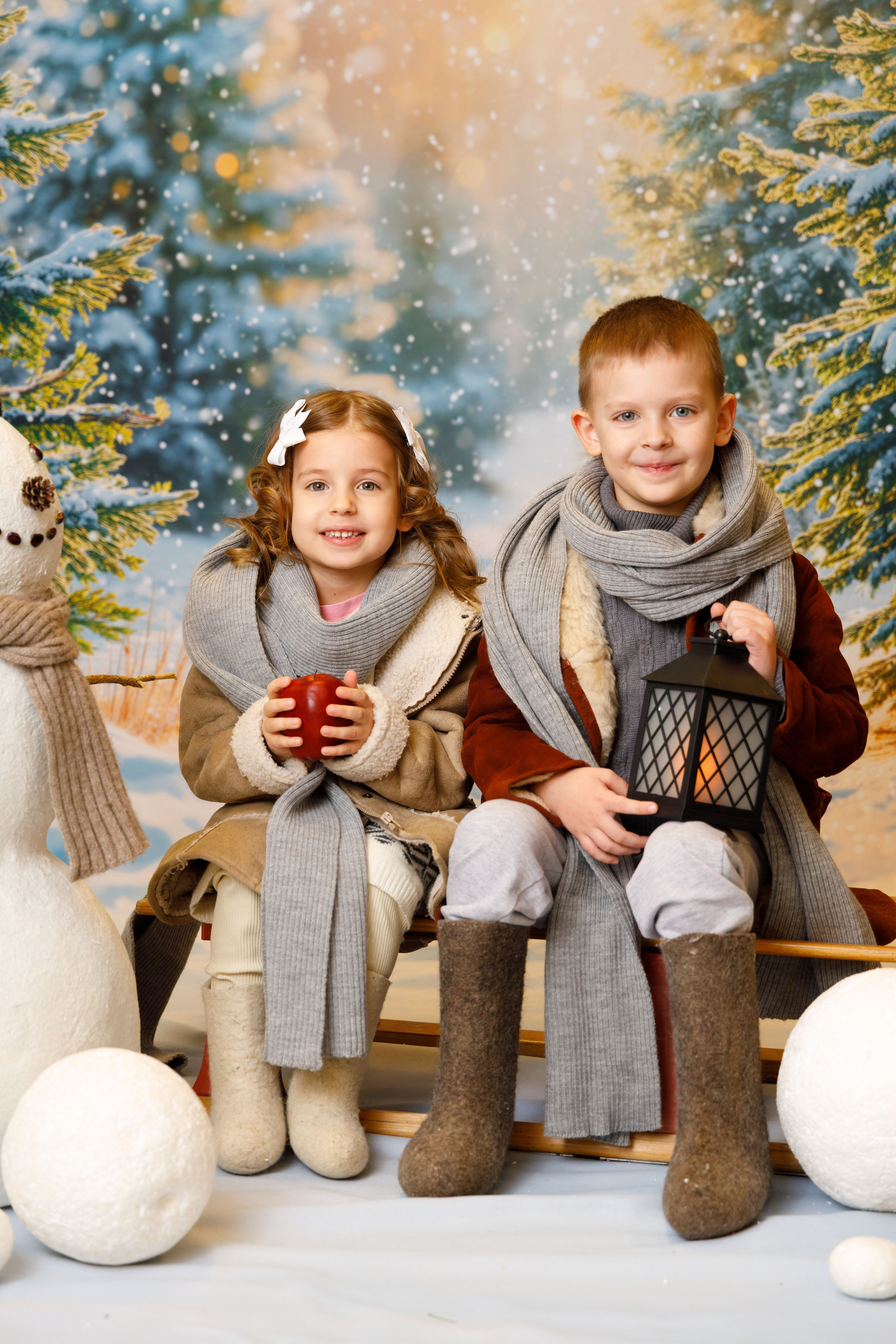 Зимний лес. Детская фотостудия Москва