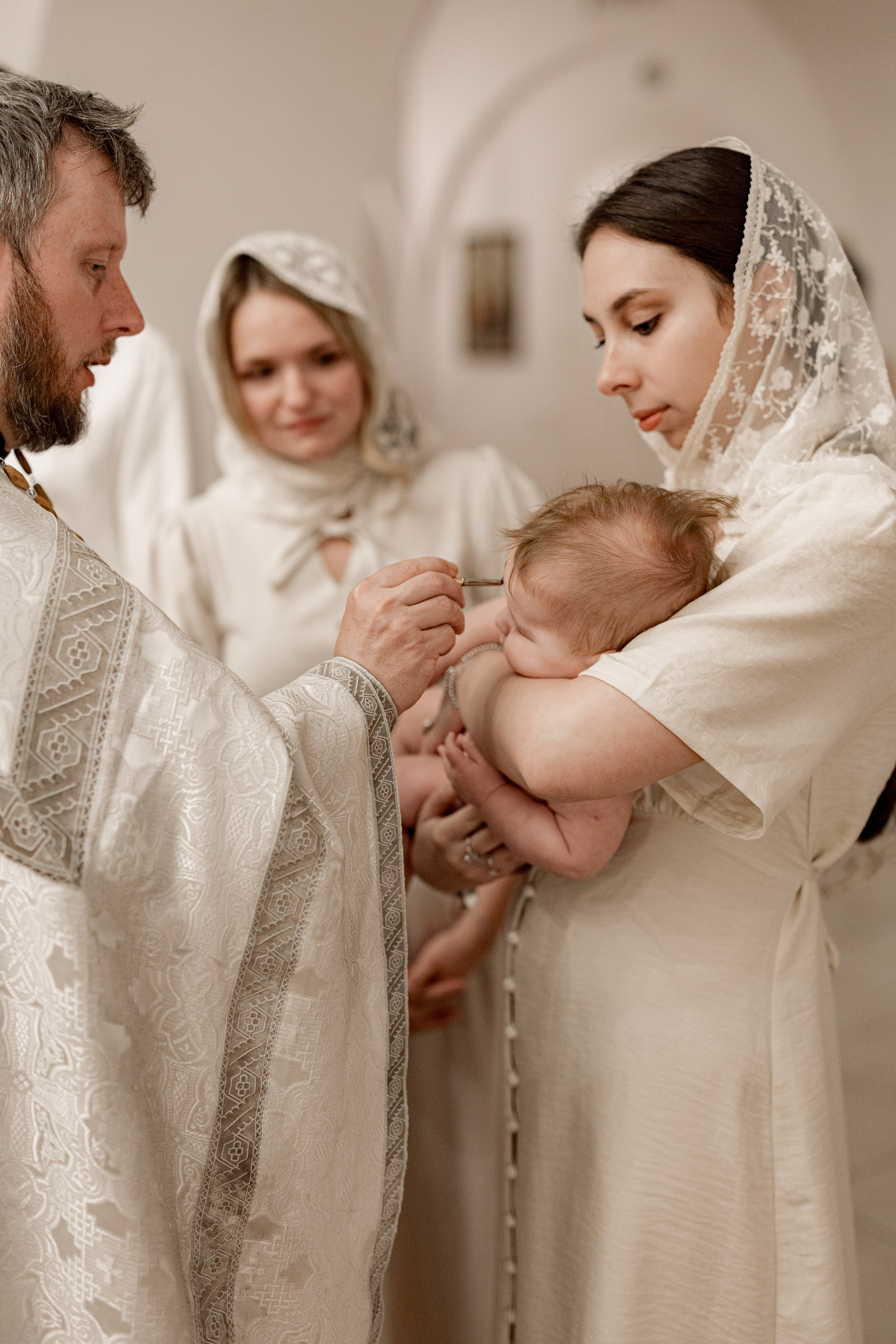 Таинство Крещения Саши. Фотограф новорождённых Newborn Москва
