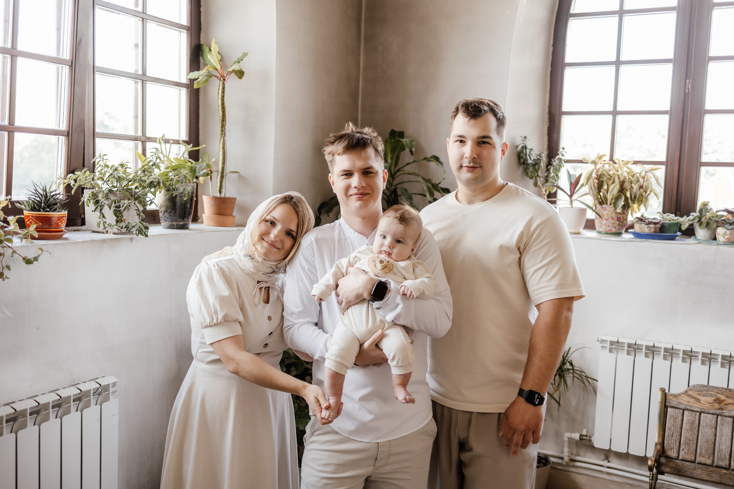 Таинство Крещения Саши. Фотограф новорождённых Newborn Москва
