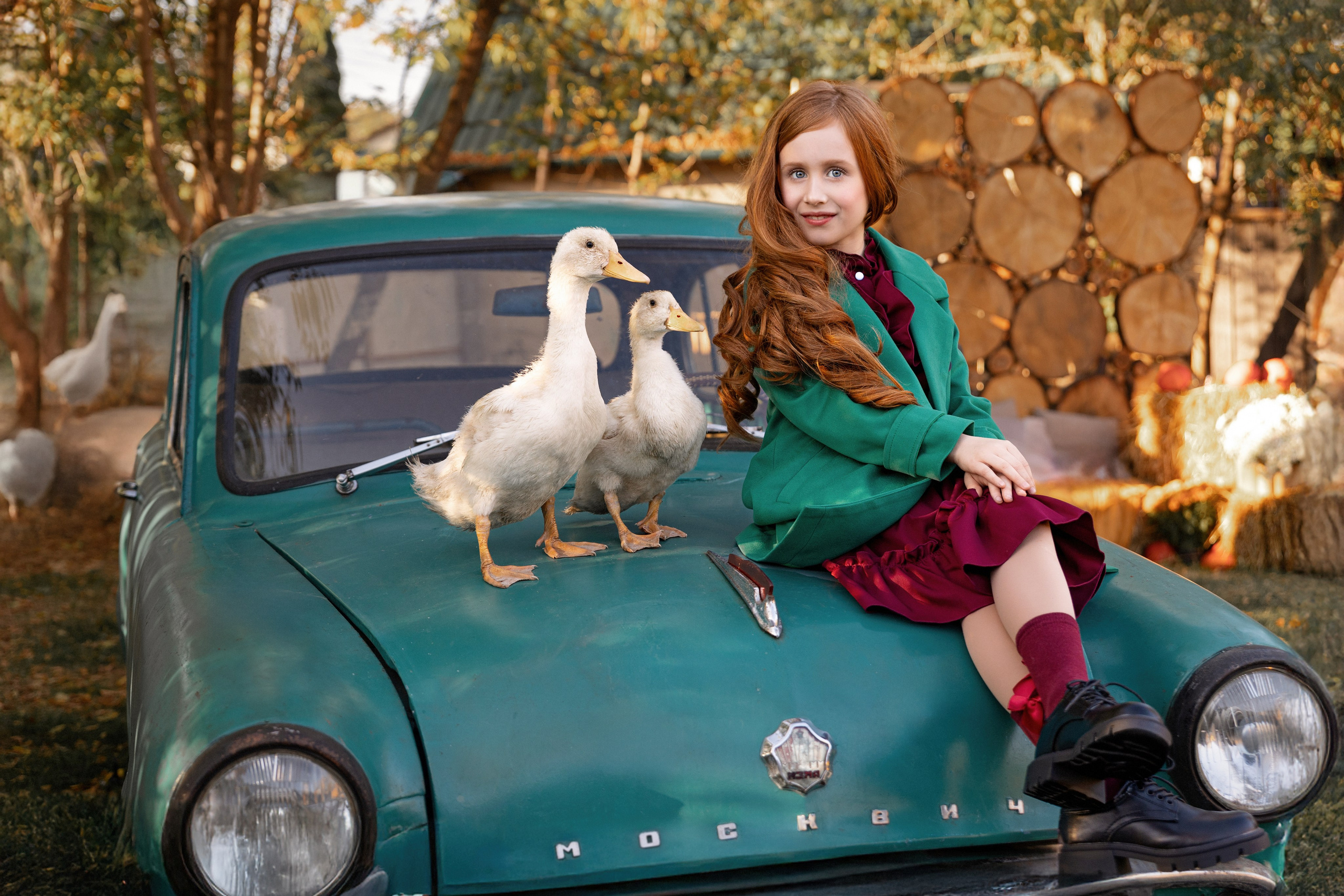 Детская фотосессия с животным. Трубинова Екатерина | Семейный фотограф | Москва