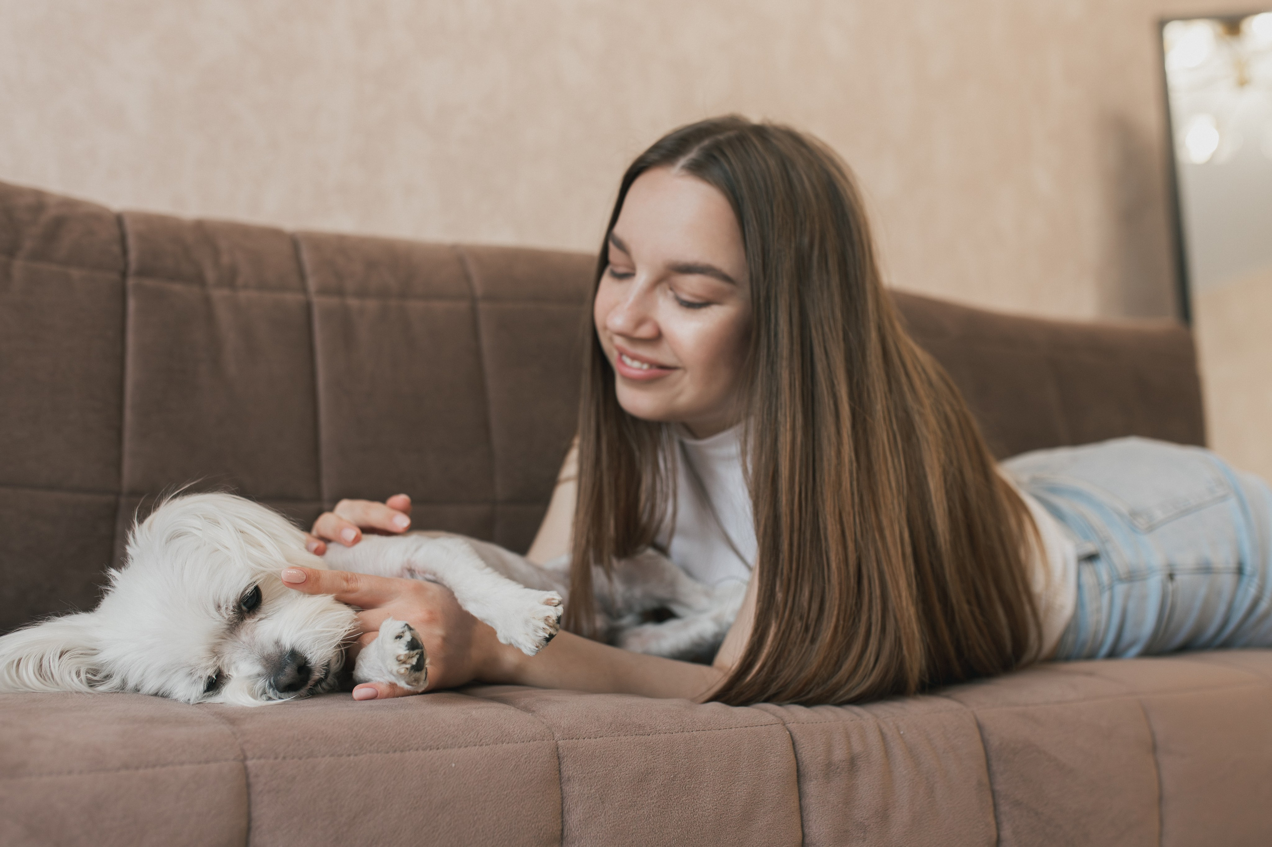 Лера и Тоффи: домашняя история. Портретный и репортажный фотограф в Воронеже: Анастасия Пузикова