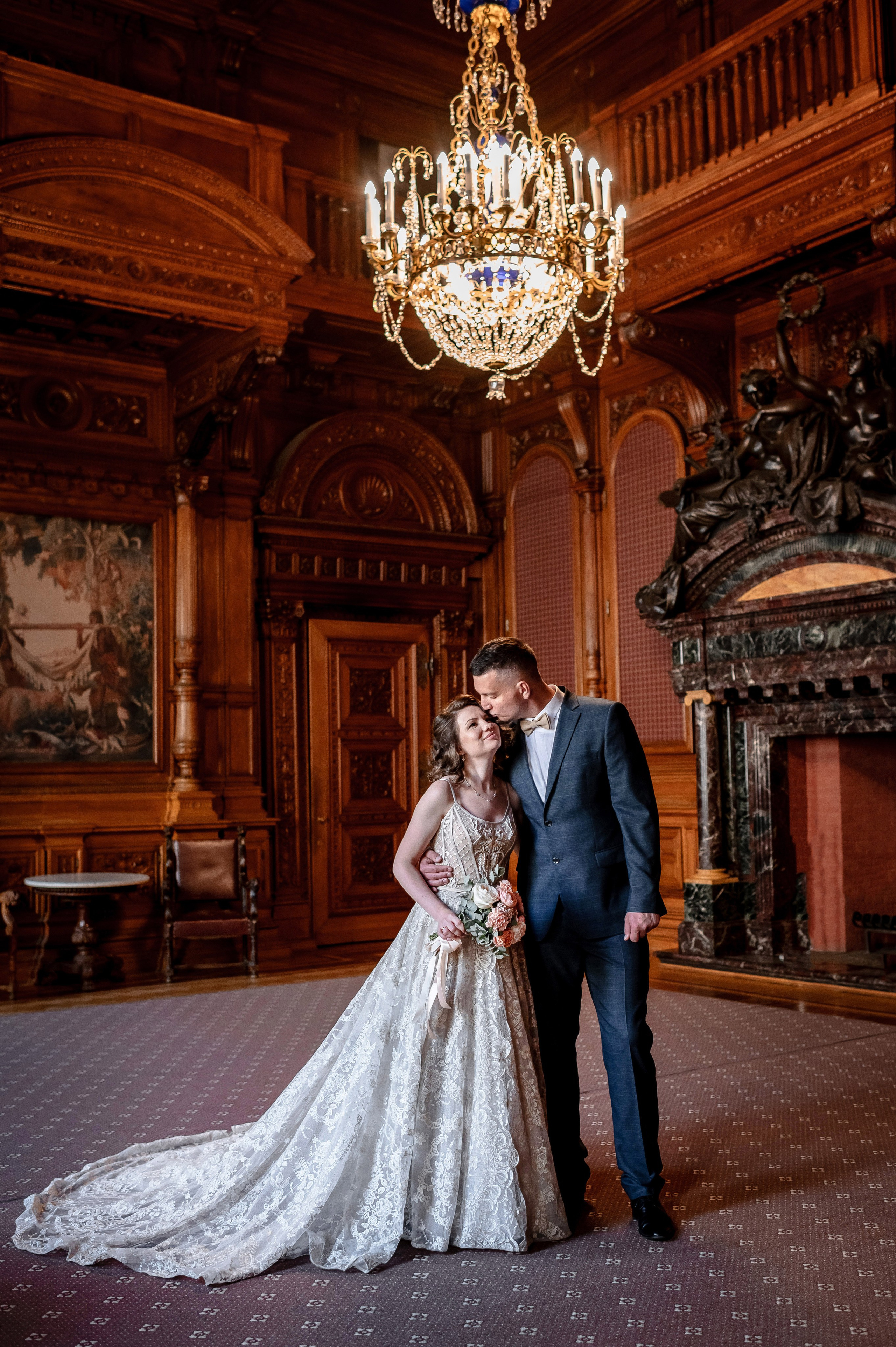 Елена и Дмитрий (свадебная фотосессия в Доме Архитектора — особняке Половцова). Портретный, семейный и свадебный фотограф в Санкт-Петербурге и в Пушкине Ширяев Денис