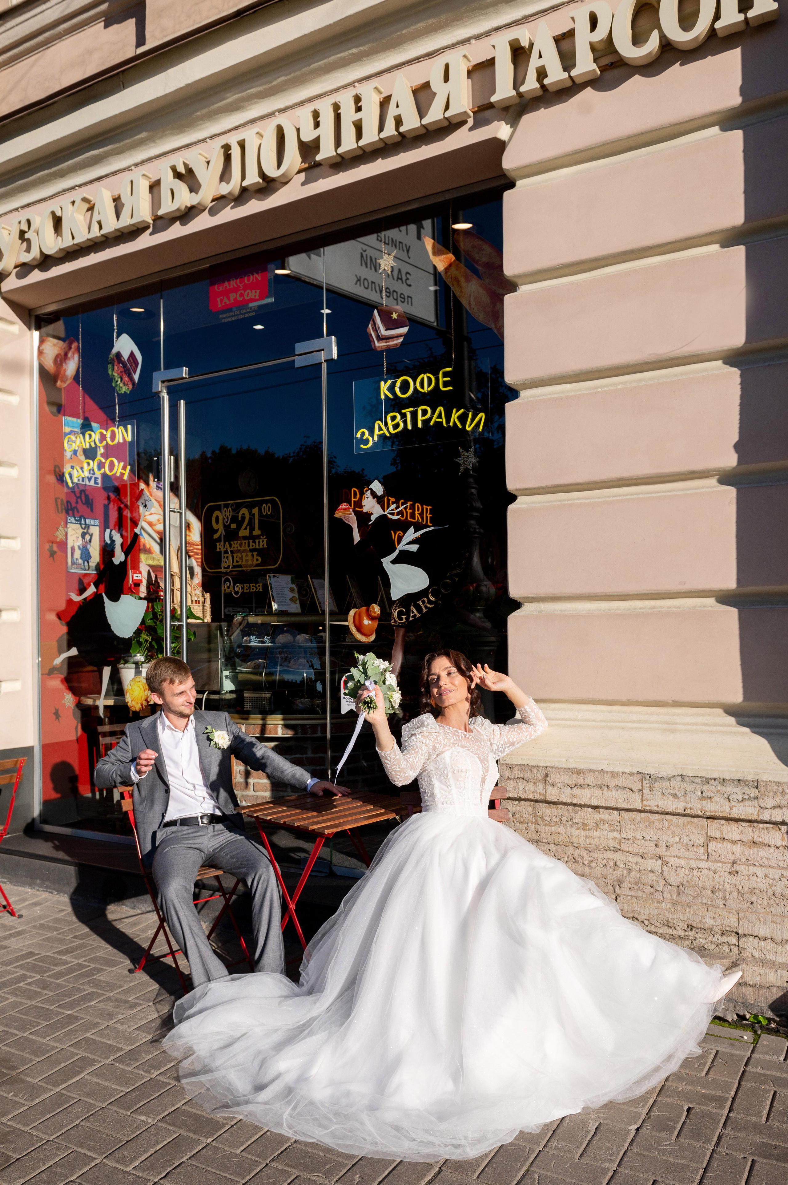 Кирилл и Анжела (круассаны, кофе и фотосессия в Летнем саду). Портретный, семейный и свадебный фотограф в Санкт-Петербурге и в Пушкине Ширяев Денис