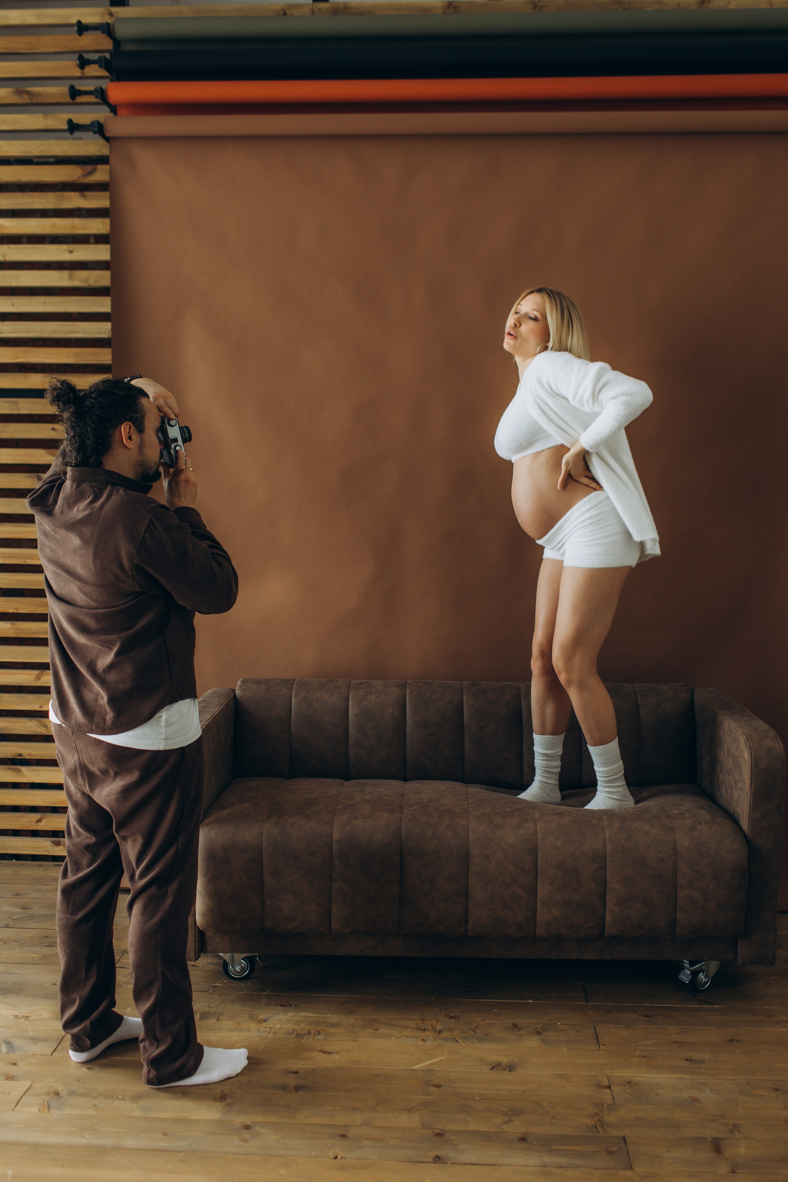 Фотосессия беременности съемка в ожидании. Фотограф Владимир Москва