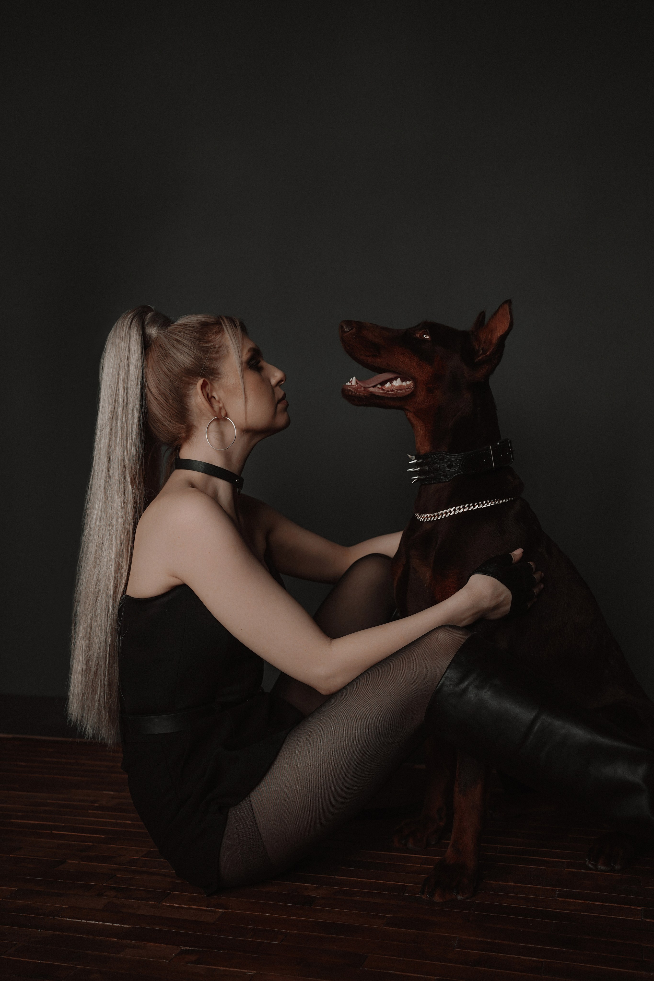 Фотосессия с собакой в Ростове-на-Дону. Женский фотограф Алёна Чёботова. Свадебный фотограф в Ростове-на-Дону. Таинство Крещения и Венчания, семейные фотосессии. Алёна Чёботова