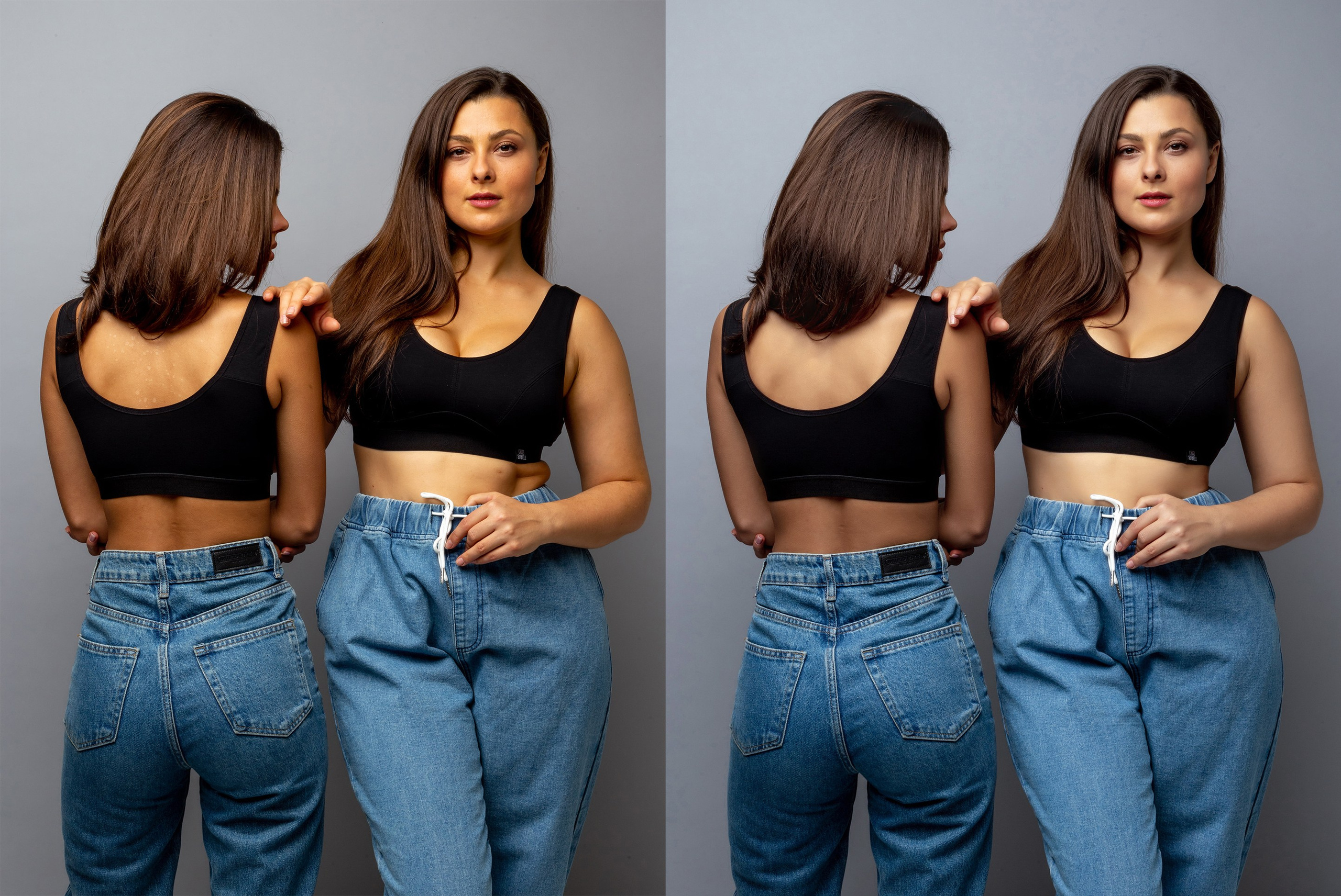 Деликатная обработка портретов для рекламы нижнего белья | Студия SVITHART