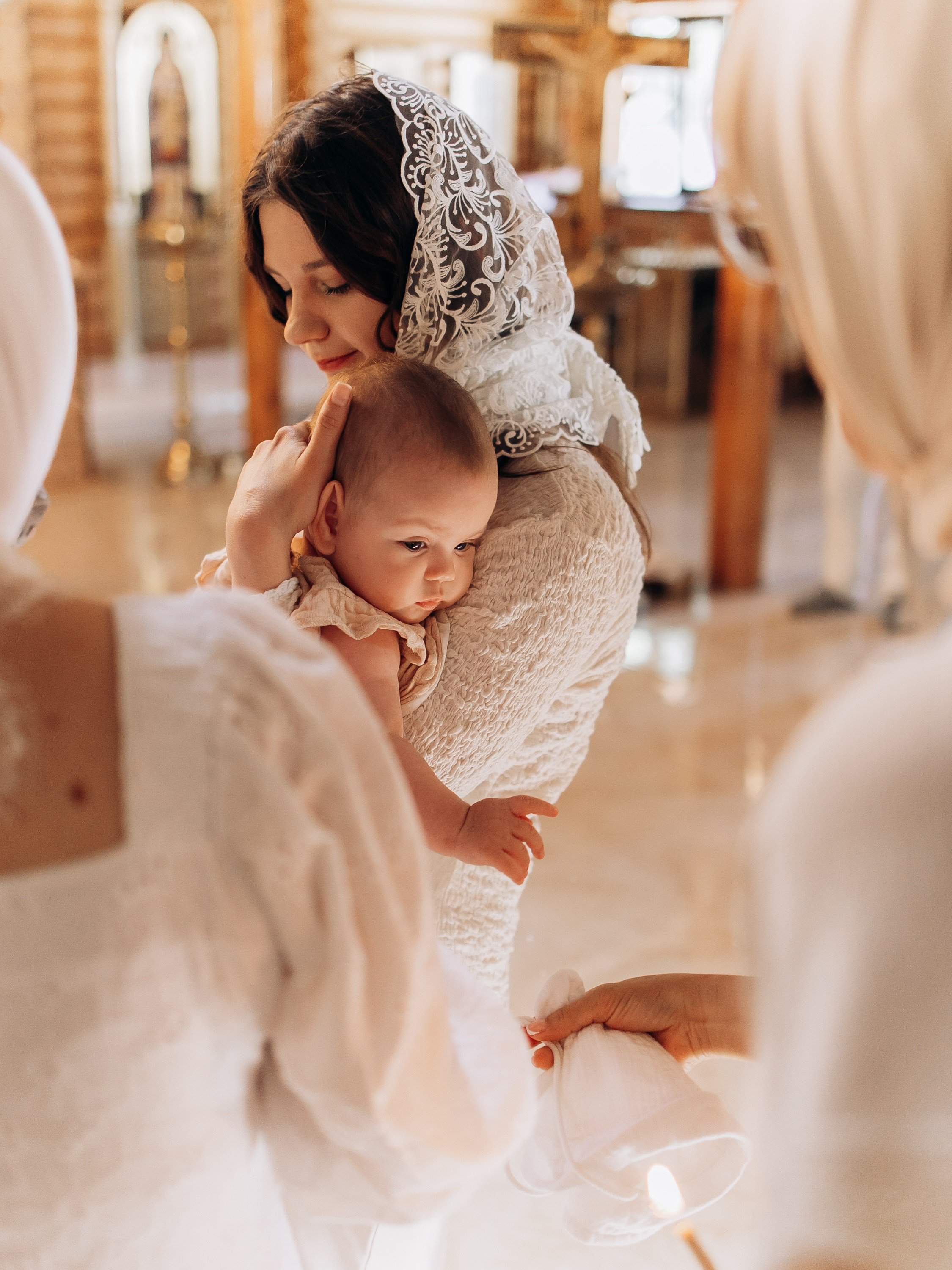 Таинство Крещения Татии. Семейный фотограф в Краснодаре Храмова Анна