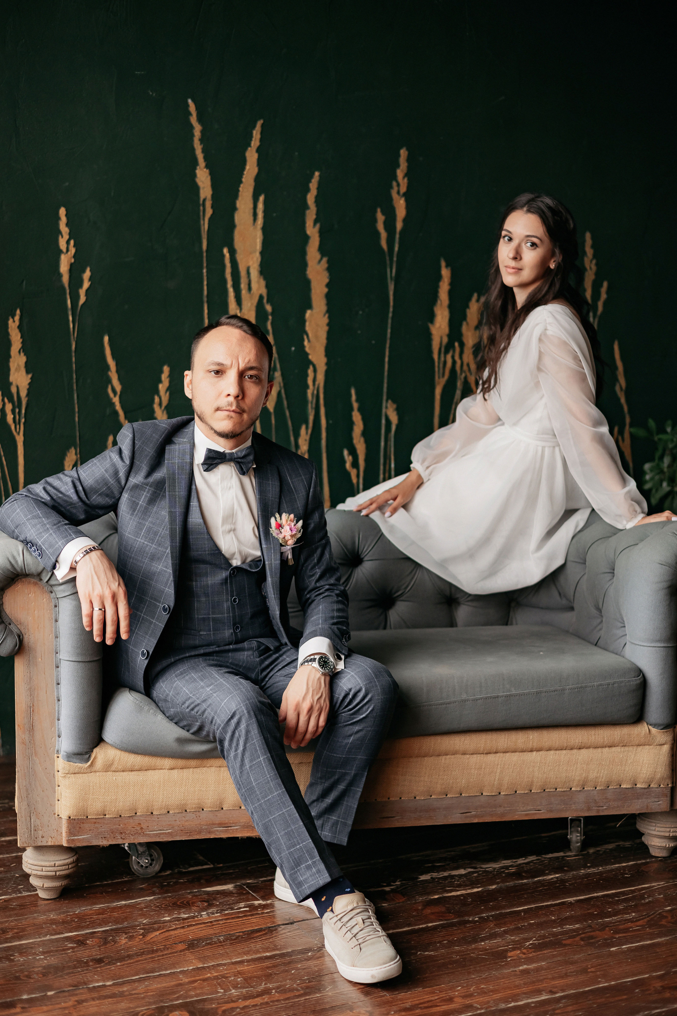 АРХИВ Алина и Олег. Таганский загс, фотостудия БОТАНИКА. Свадебный фотограф Москва