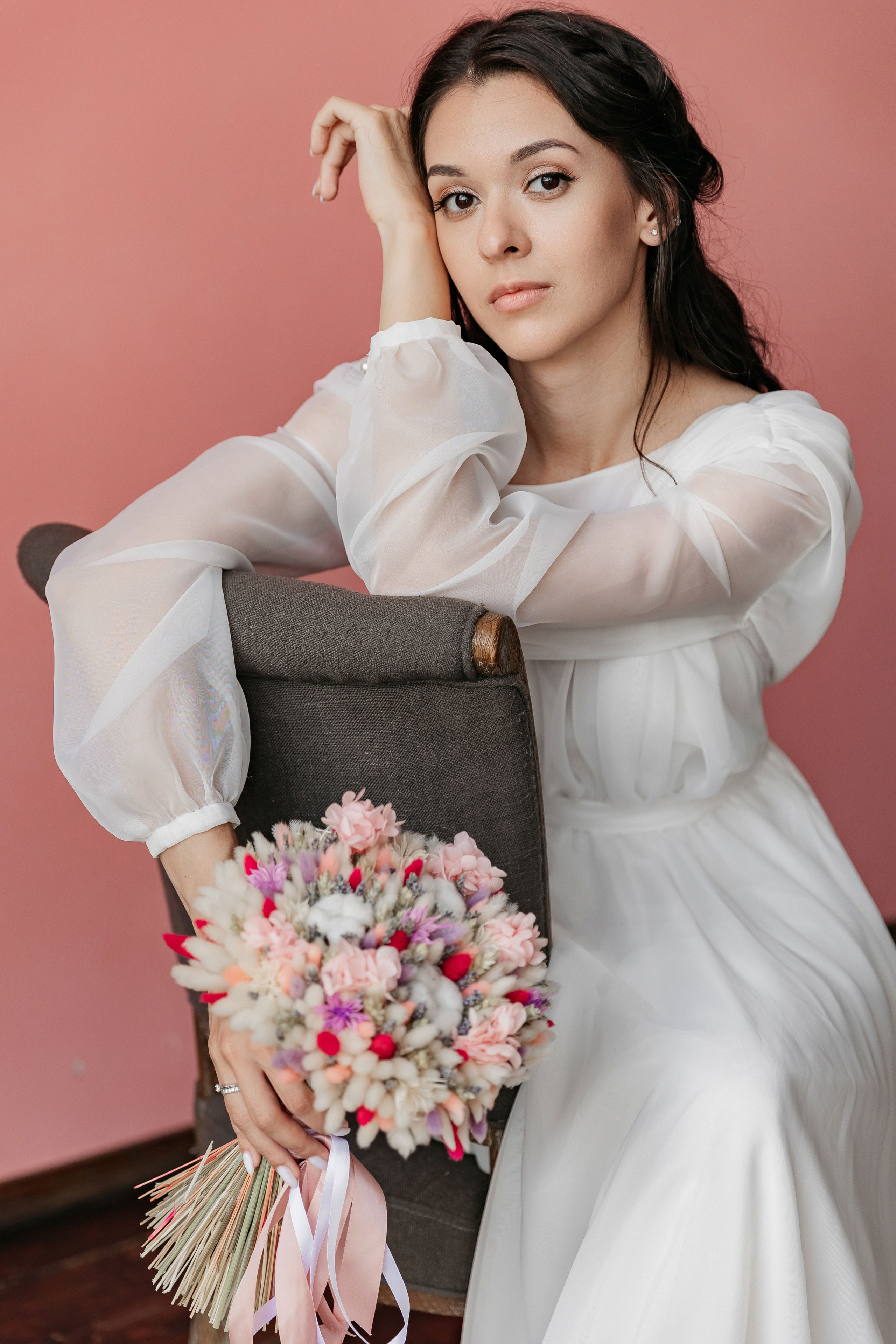 АРХИВ Алина и Олег. Таганский загс, фотостудия БОТАНИКА. Свадебный фотограф Москва