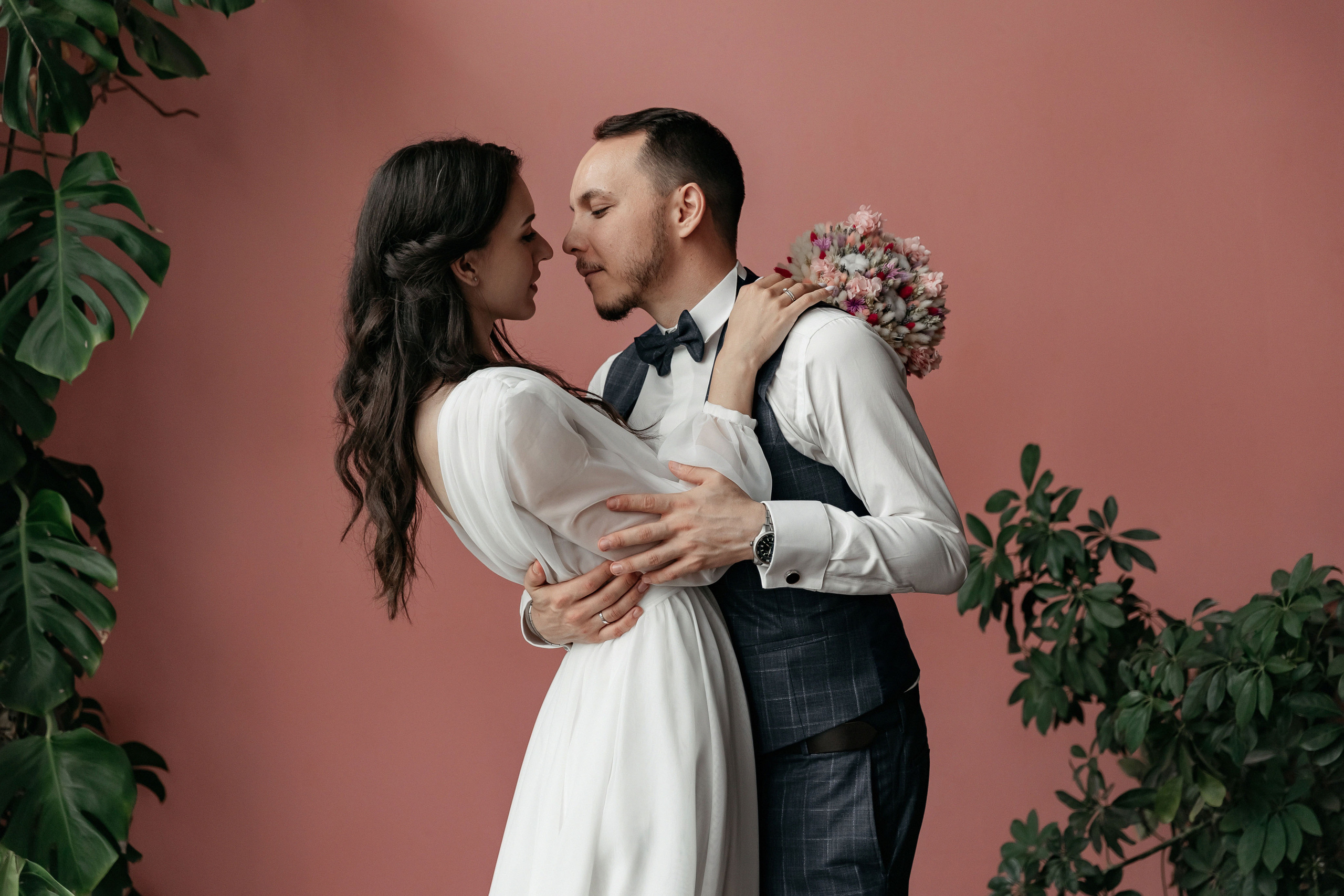 АРХИВ Алина и Олег. Таганский загс, фотостудия БОТАНИКА. Свадебный фотограф Москва