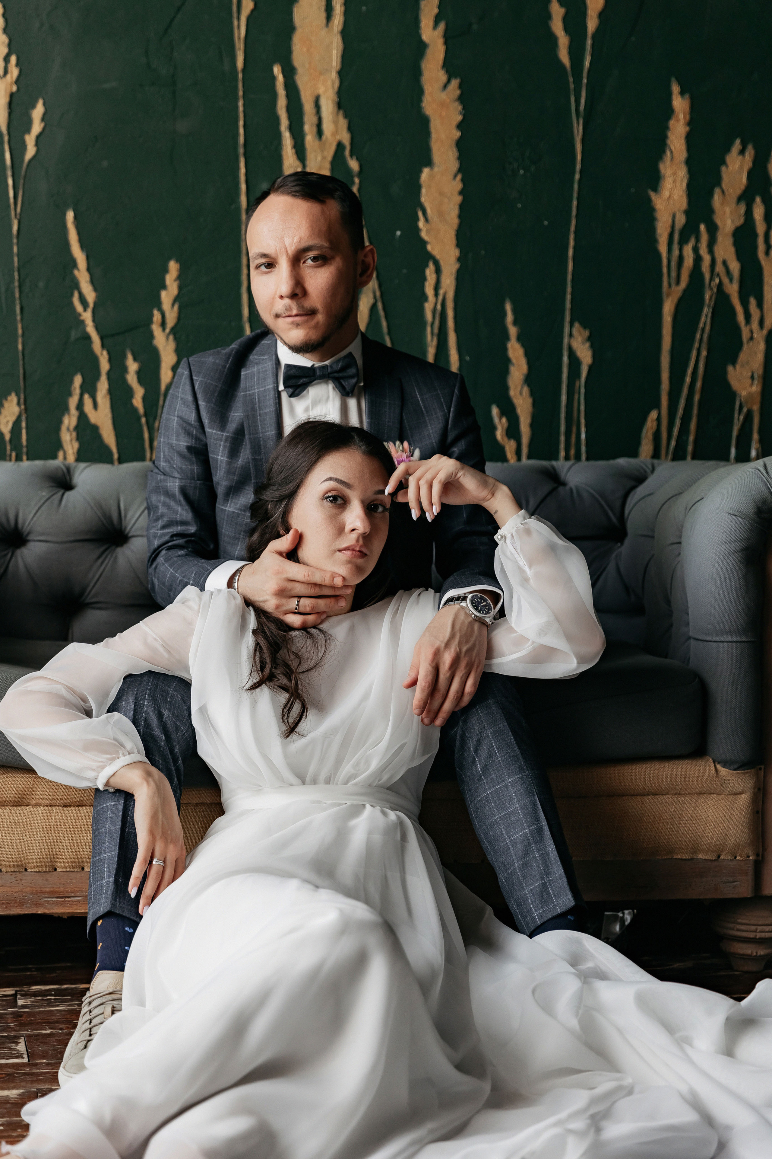 АРХИВ Алина и Олег. Таганский загс, фотостудия БОТАНИКА. Свадебный фотограф Москва