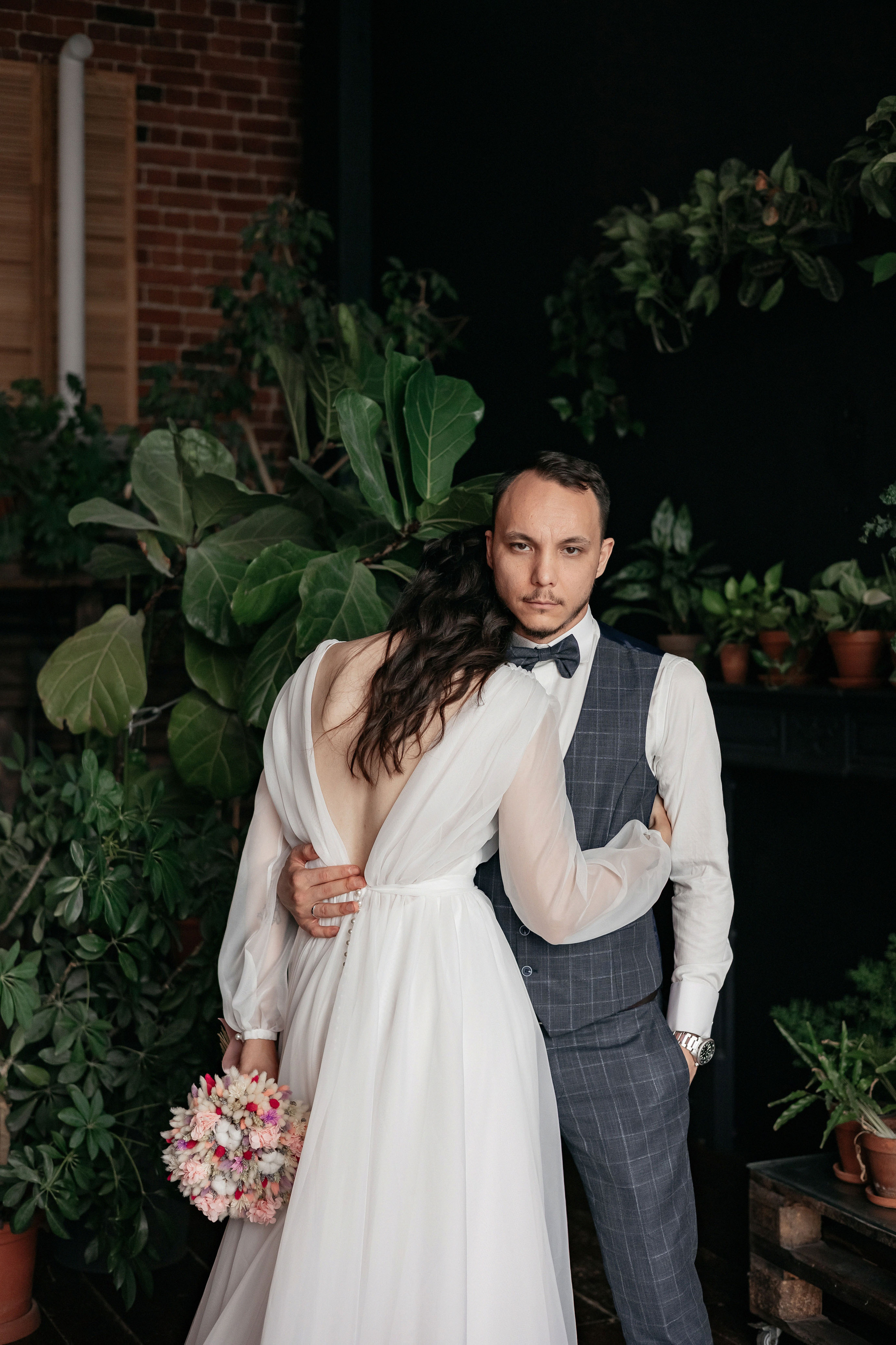 АРХИВ Алина и Олег. Таганский загс, фотостудия БОТАНИКА. Свадебный фотограф Москва