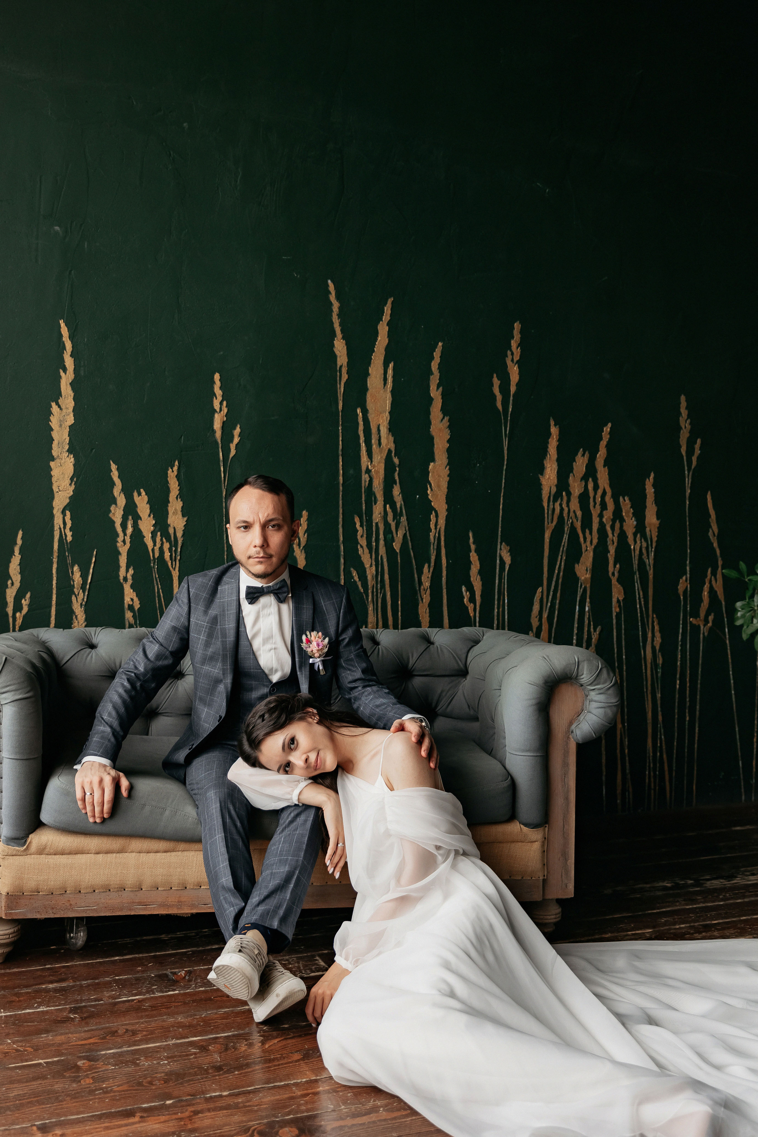 АРХИВ Алина и Олег. Таганский загс, фотостудия БОТАНИКА. Свадебный фотограф Москва