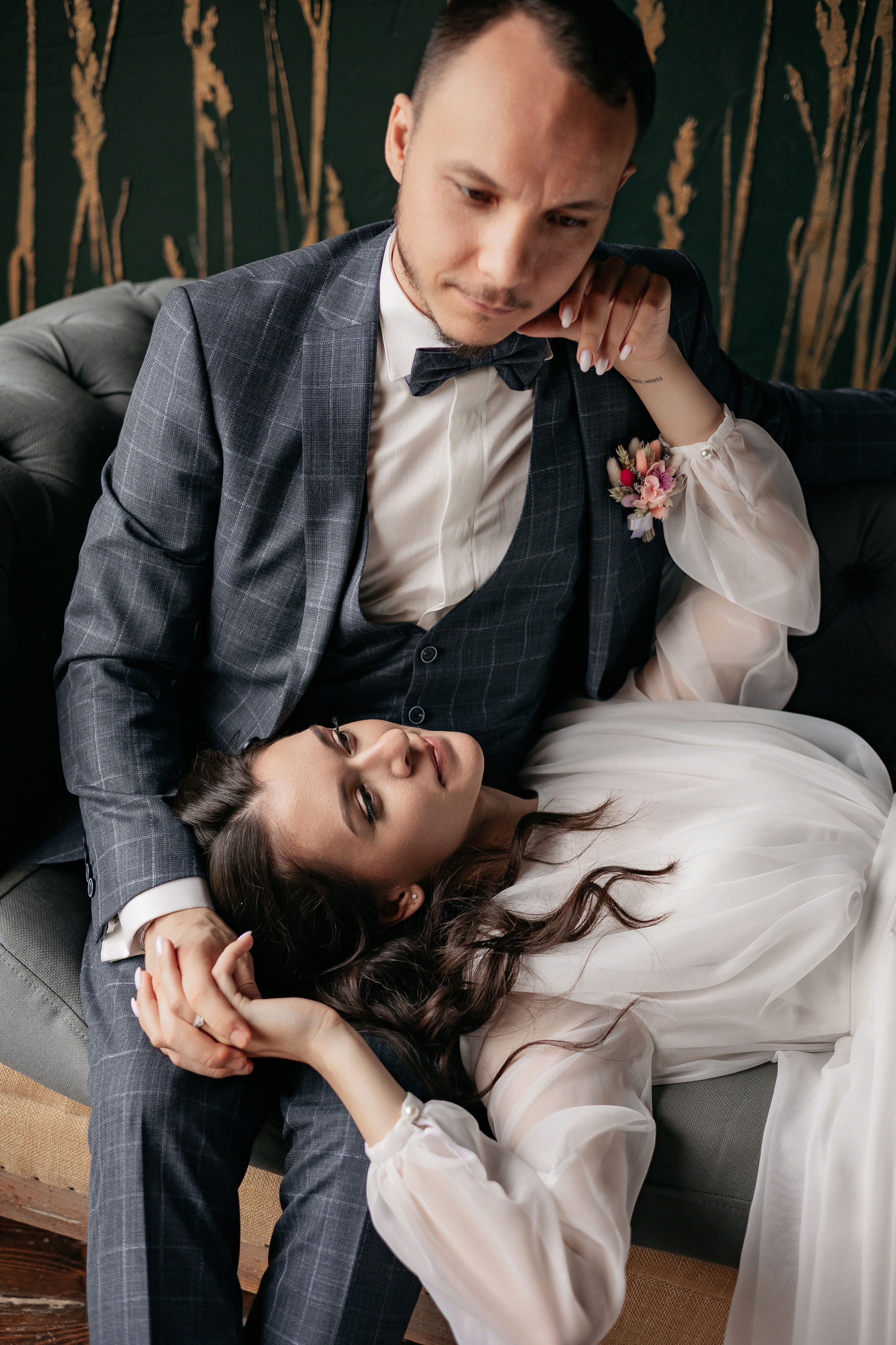 АРХИВ Алина и Олег. Таганский загс, фотостудия БОТАНИКА. Свадебный фотограф Москва