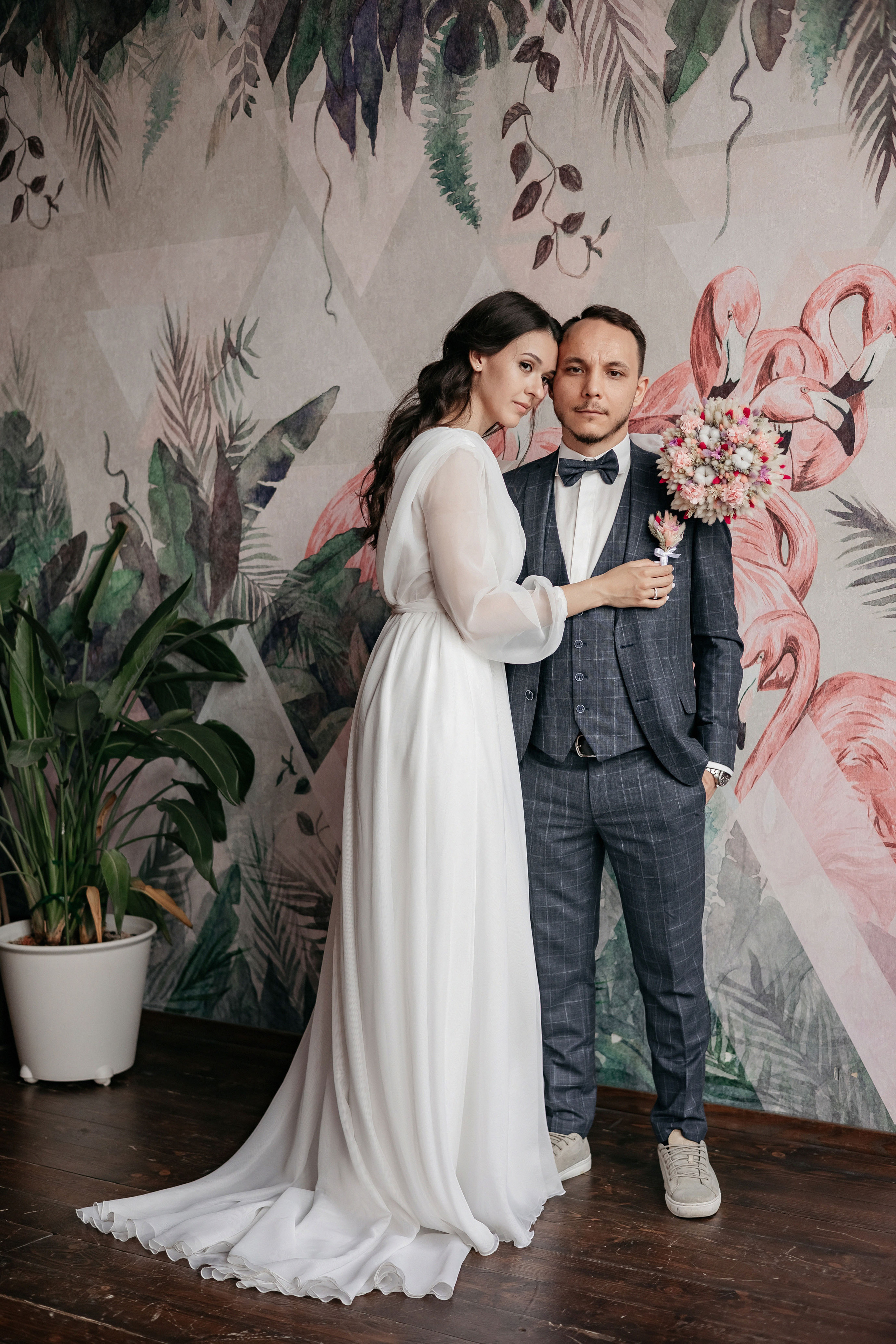 АРХИВ Алина и Олег. Таганский загс, фотостудия БОТАНИКА. Свадебный фотограф Москва